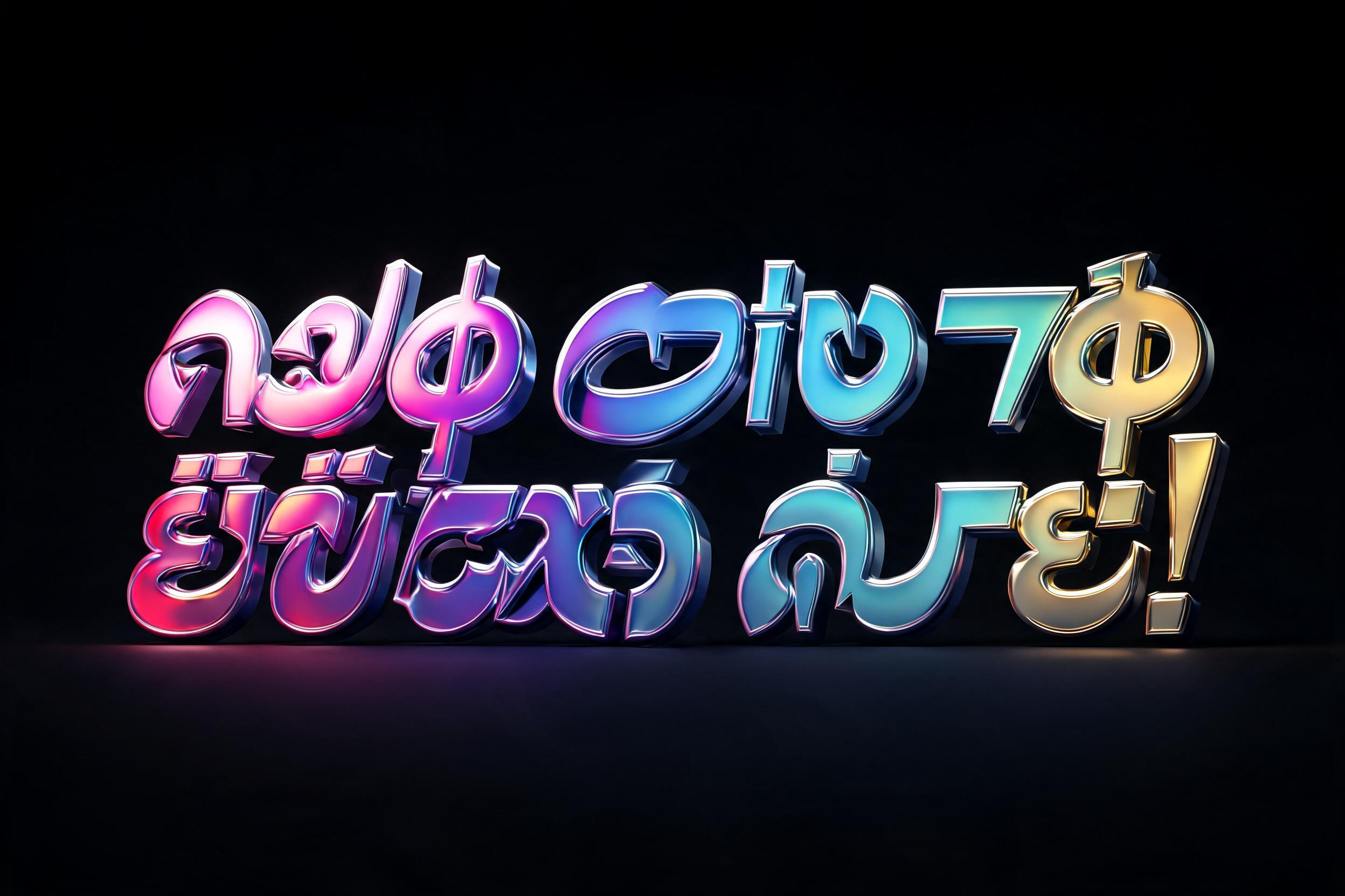 "ሰላምኩም ይብዛሕ ደቂ ኤረይ!" — 3d Bold Holographic | AI Text Effect Generator