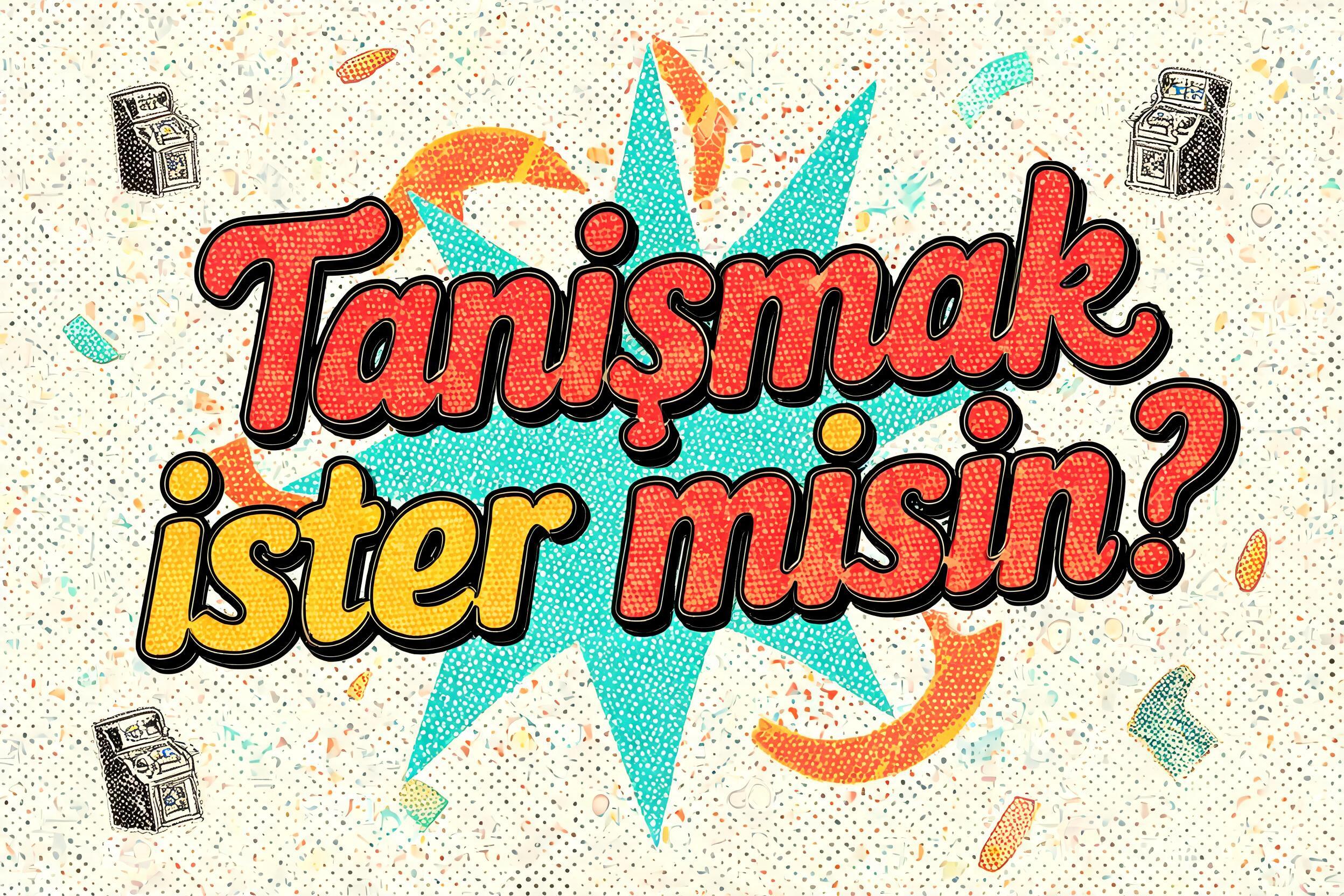 "Tanışmak ister misin?" — Retro Pop | AI Text Effect Generator