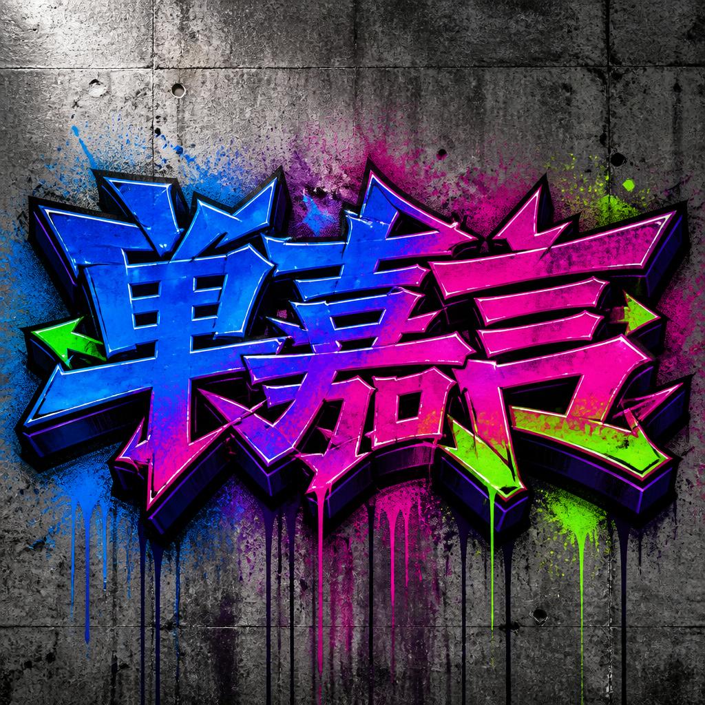 "单嘉言" — Graffiti | AI Text Effect Generator