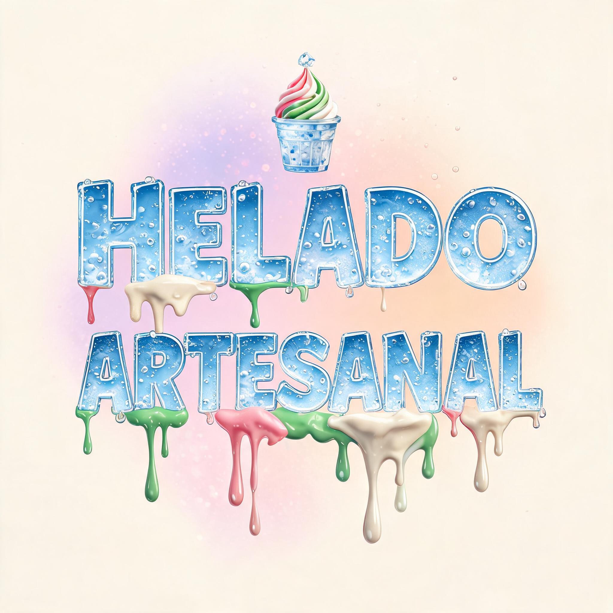 "" — Drip Font Ice text effect