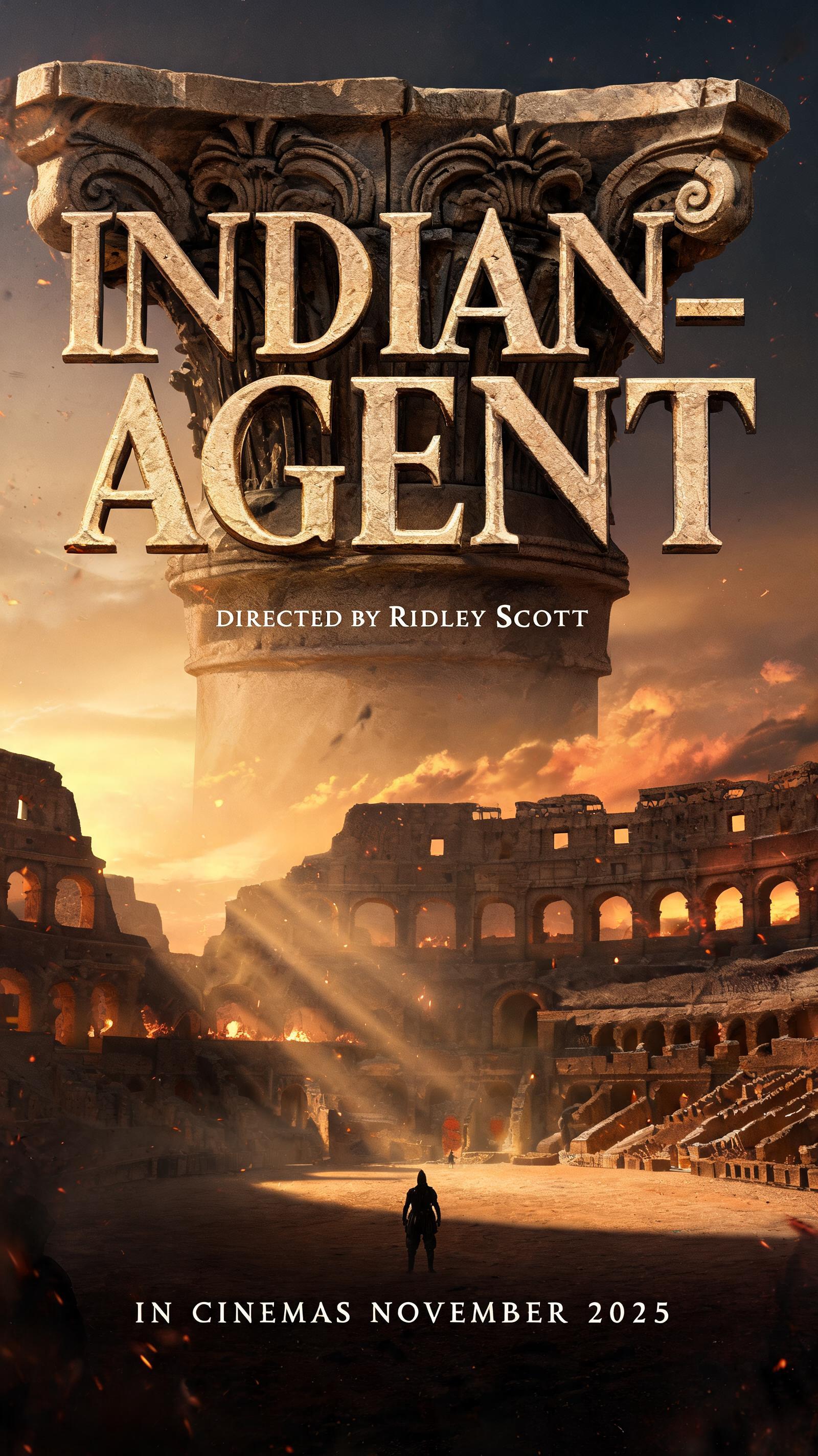 "INDIAN-AGENT" — Cinematic | AI Text Effect Generator
