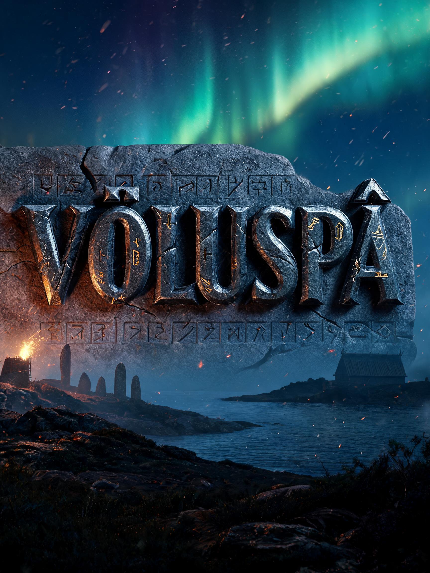 "Völuspá" — Viking | AI Text Effect Generator