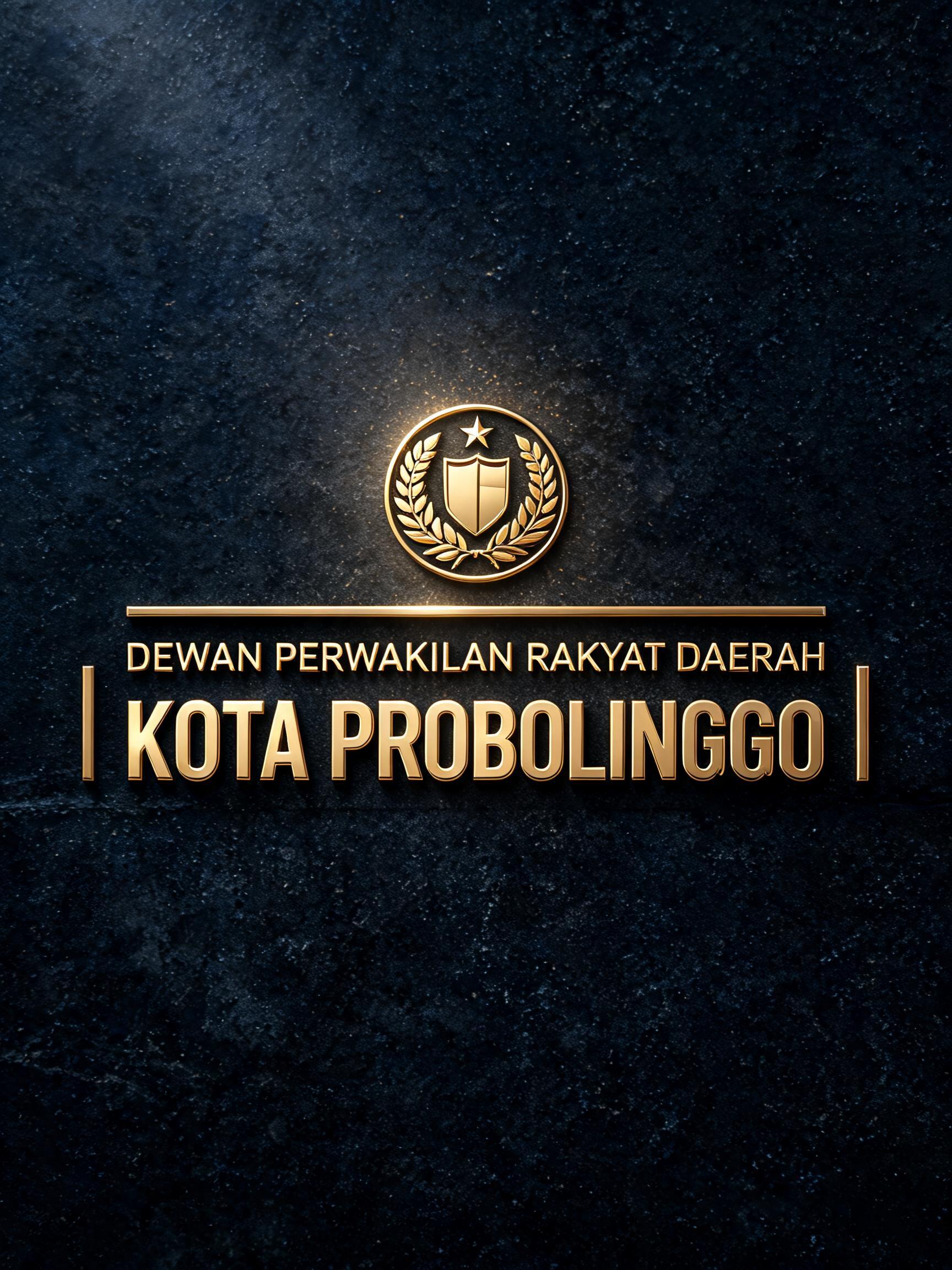 "DEWAN PERWAKILAN RAKYAT DAERAH
KOTA PROBOLINGGO" — Metallic | AI Text Effect Generator