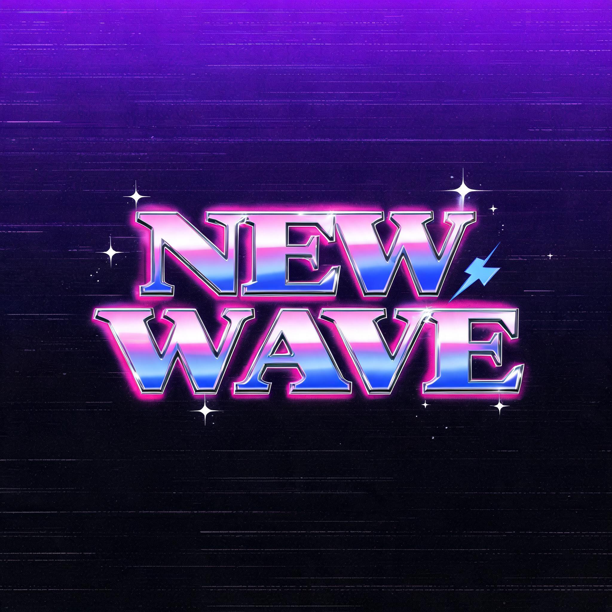 "NEW WAVE" — Vintage | AI Text Effect Generator