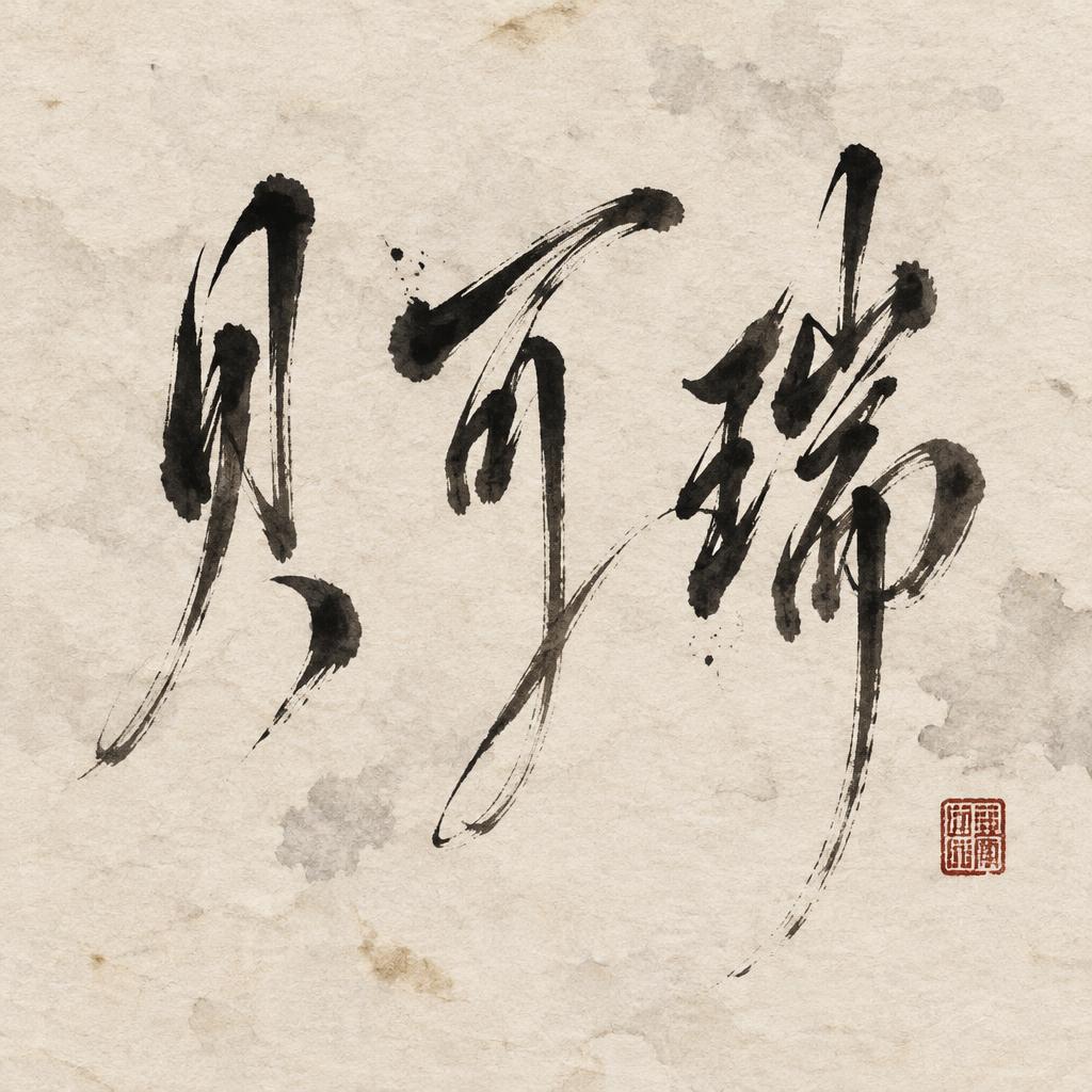 "贝可瑞" — Brush Chinese Ink | AI Text Effect Generator