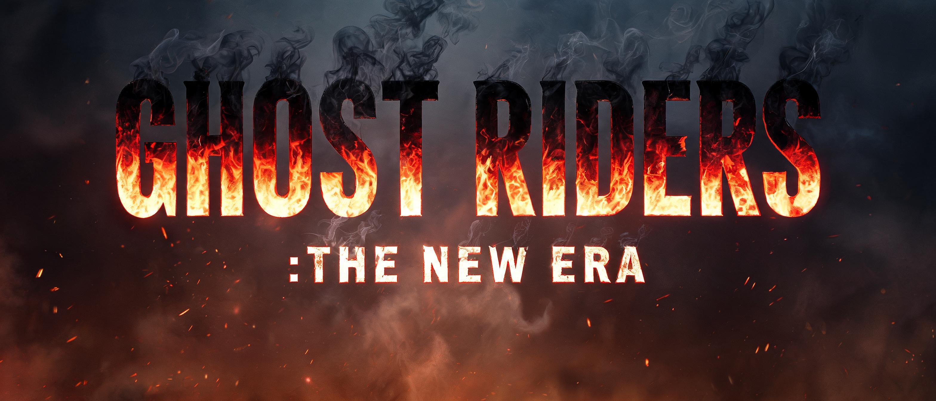 "GHOST RIDERS :THE NEW ERA" — Fire Smoke | AI Text Effect Generator