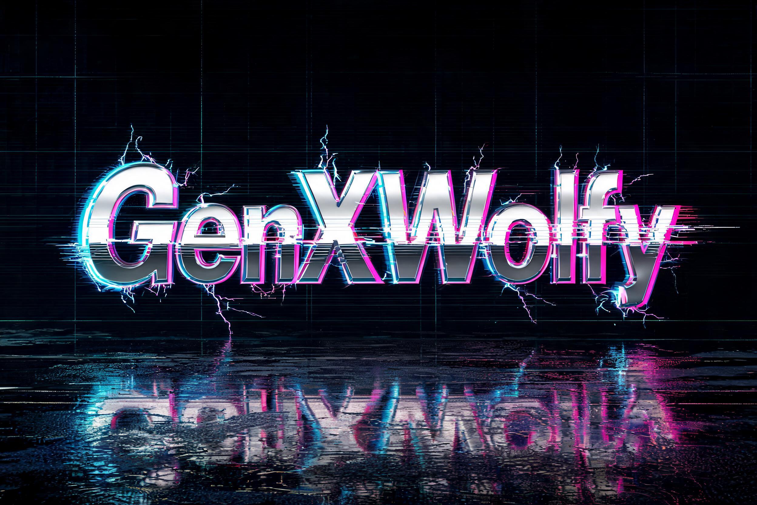 "GenXWolfy" — Cyberpunk | AI Text Effect Generator
