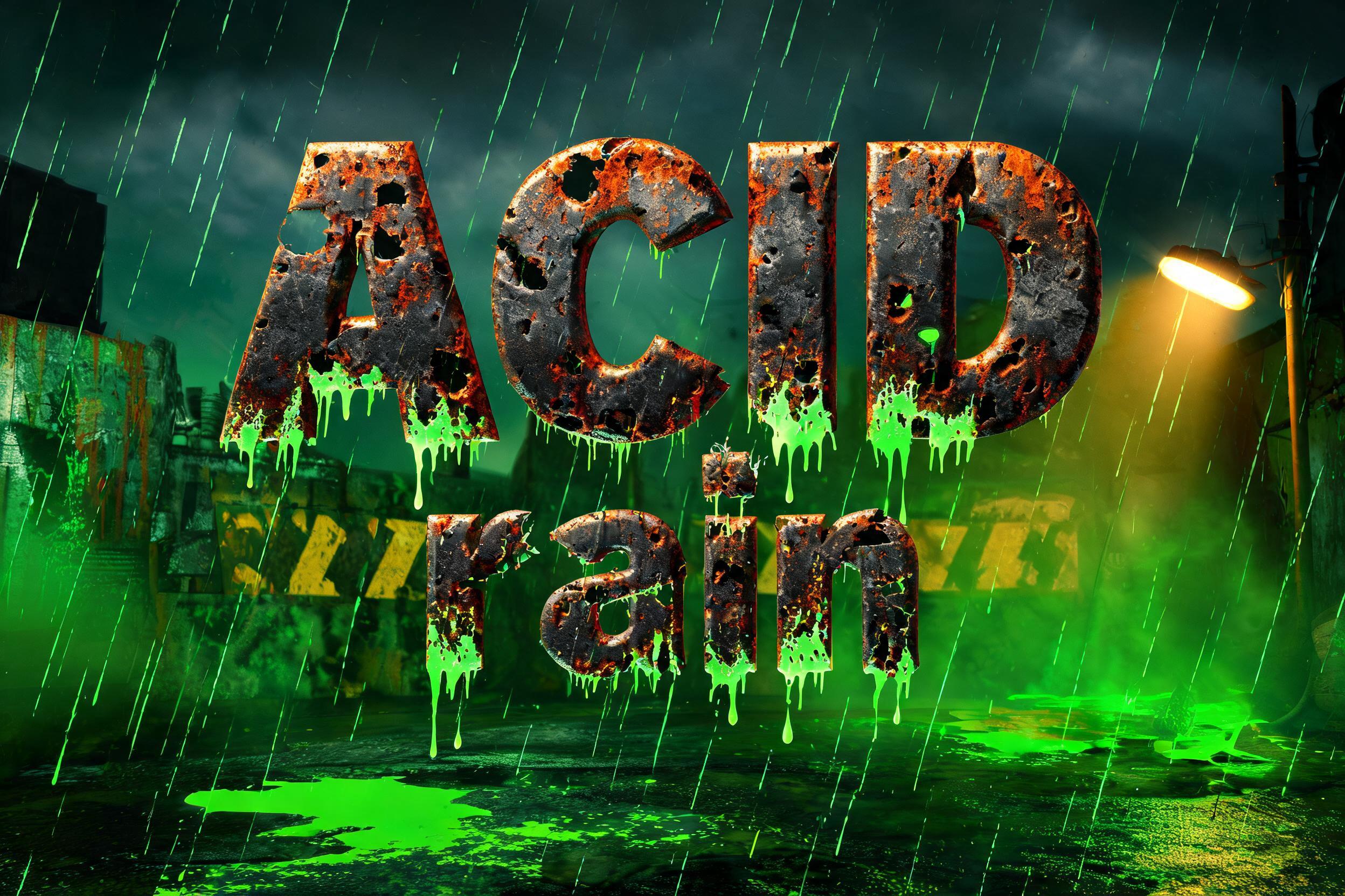 "ACID rain" — Cyberpunk Acid Rain | AI Text Effect Generator