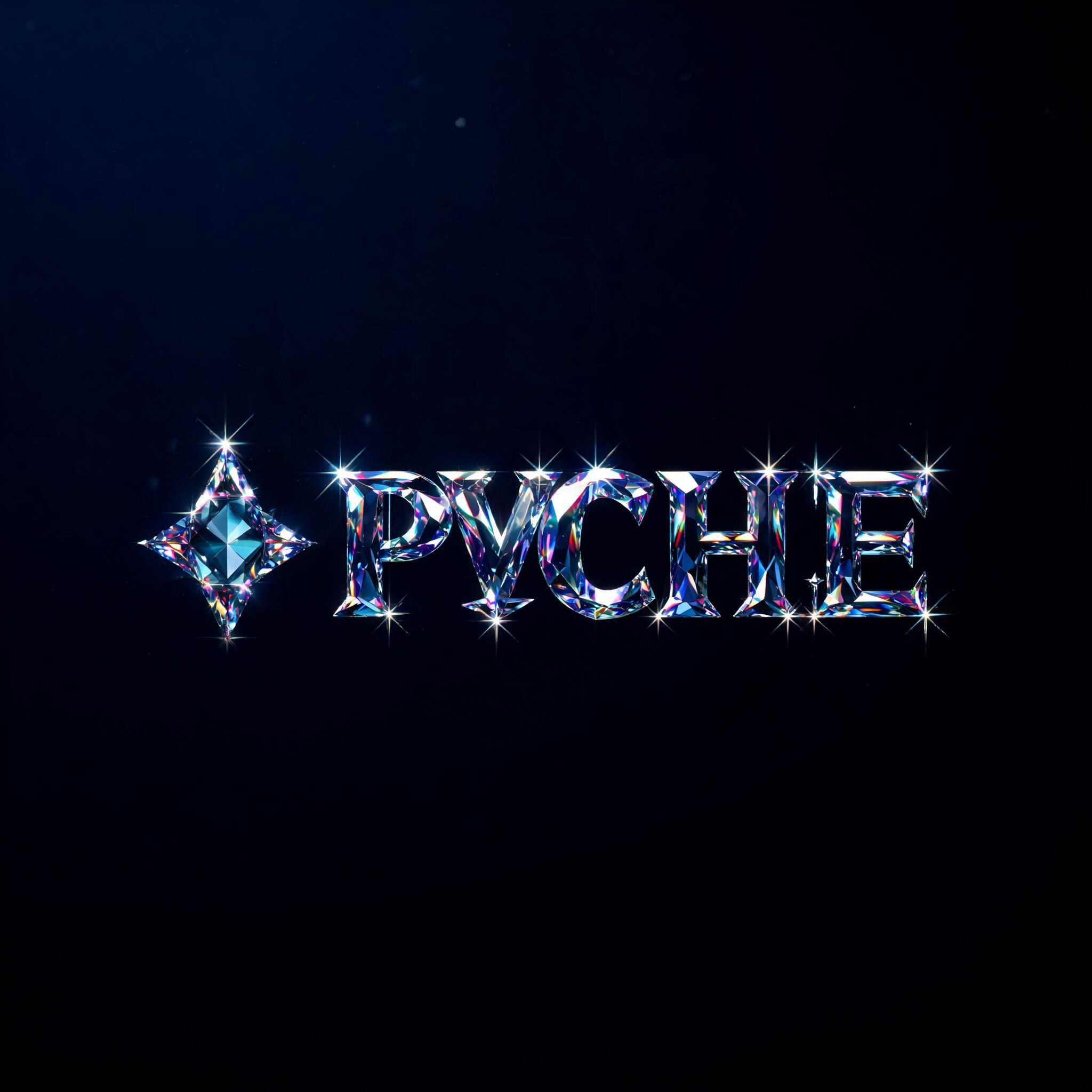 "🜲 𝕻ⱯᑕHΞ" — Glass Crystal | AI Text Effect Generator