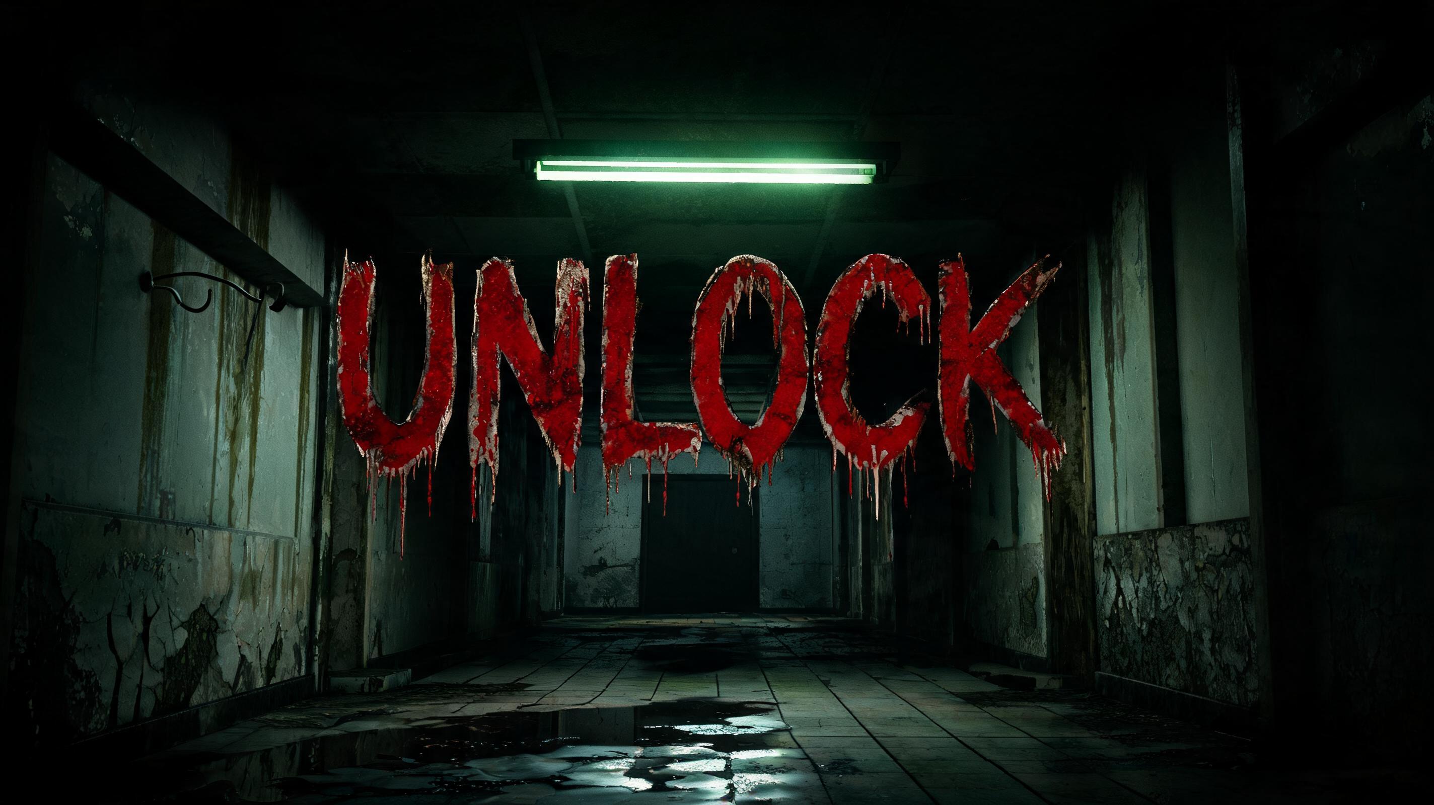 "Unlock" — Cinematic Horror | AI Text Effect Generator