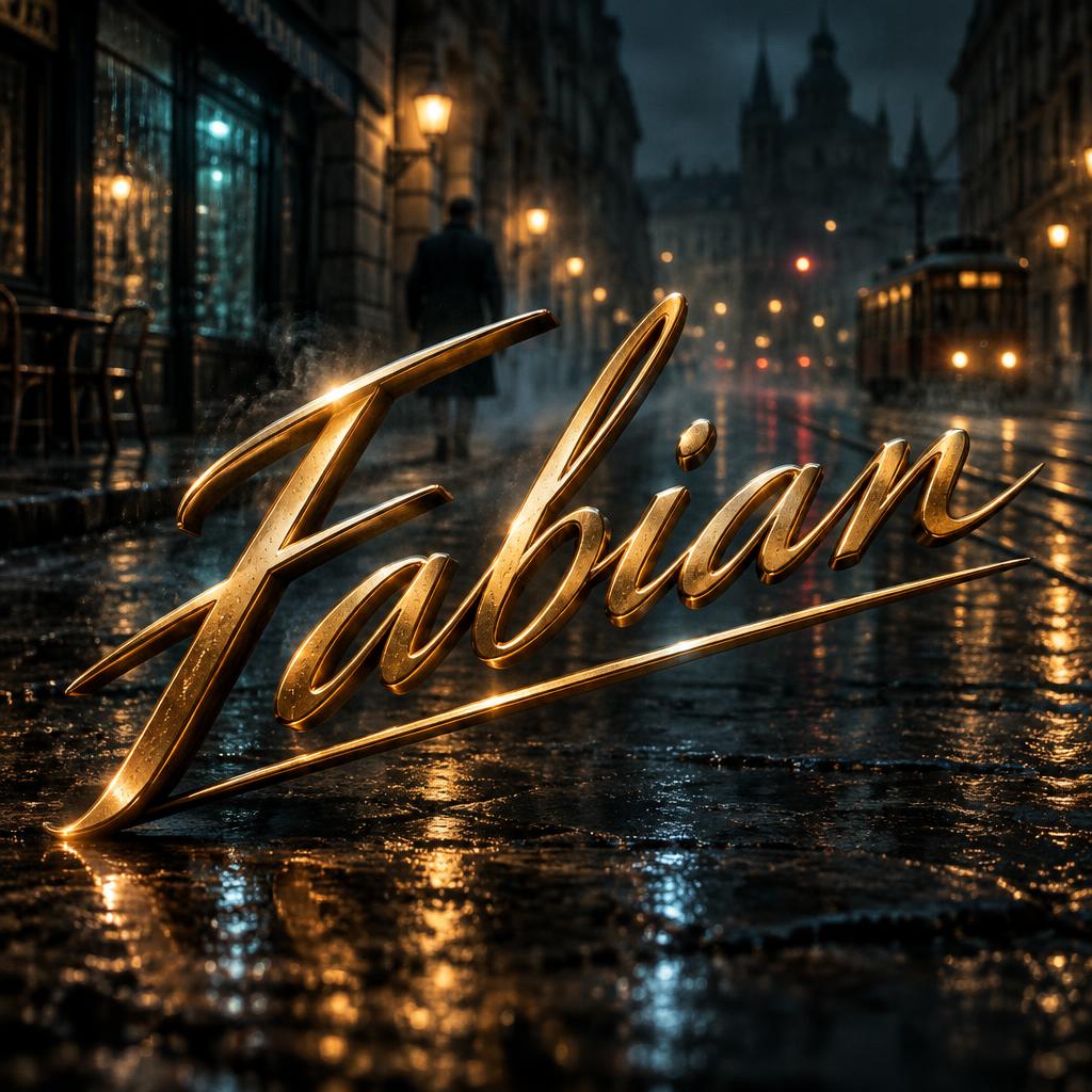 "Fabian" — Cinematic | AI Text Effect Generator