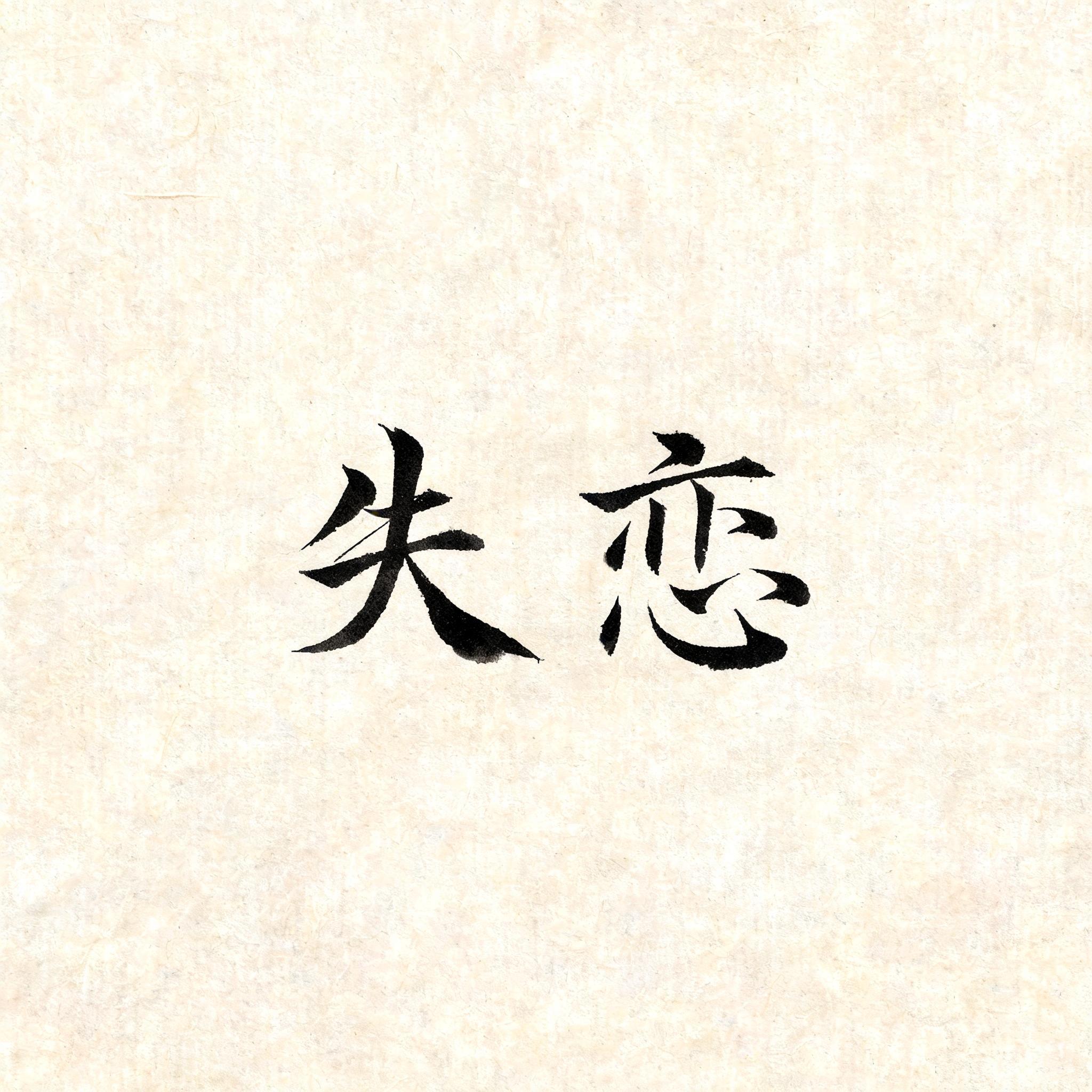 "失恋" — Brush Japanese Ink | AI Text Effect Generator