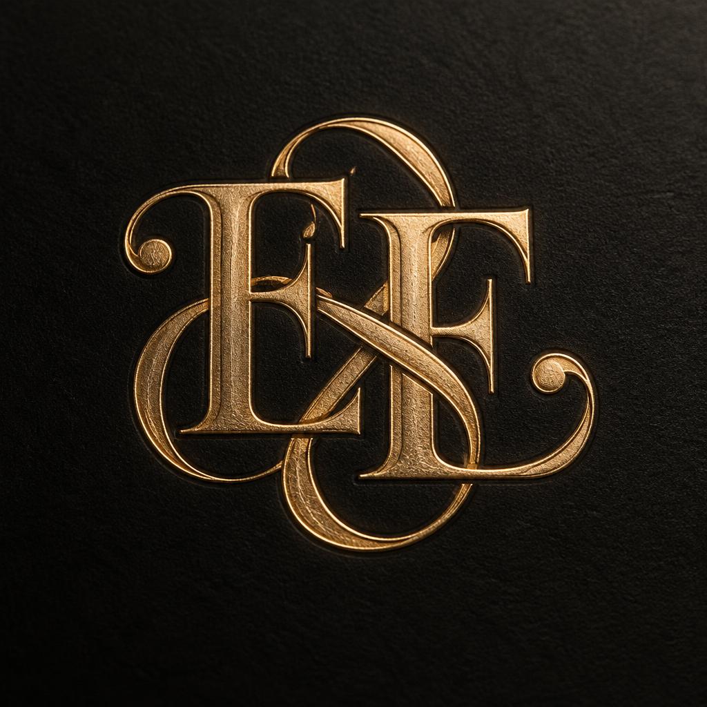 "EE" — Elegant Script | AI Text Effect Generator