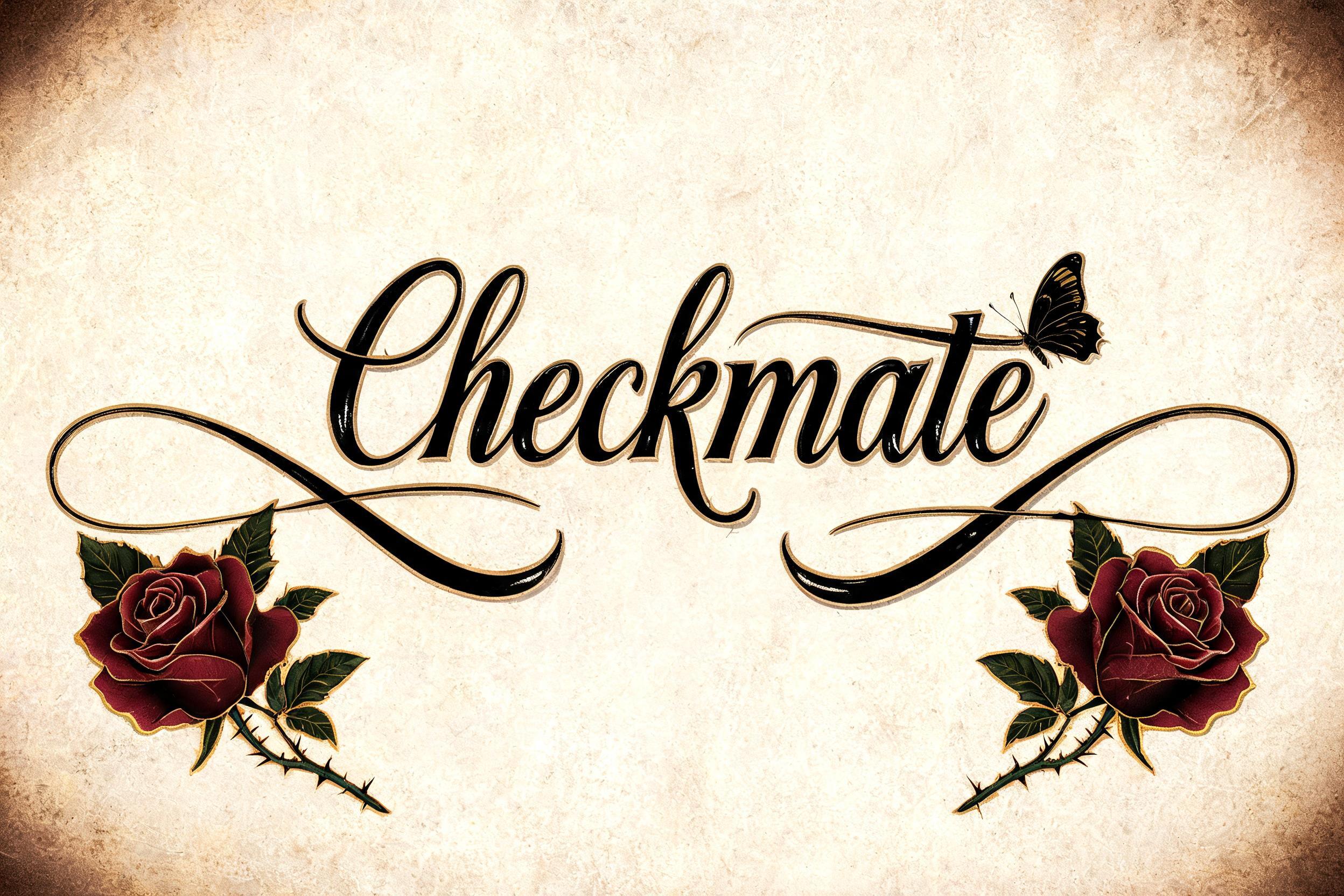 "Checkmate" — Chicano | AI Text Effect Generator