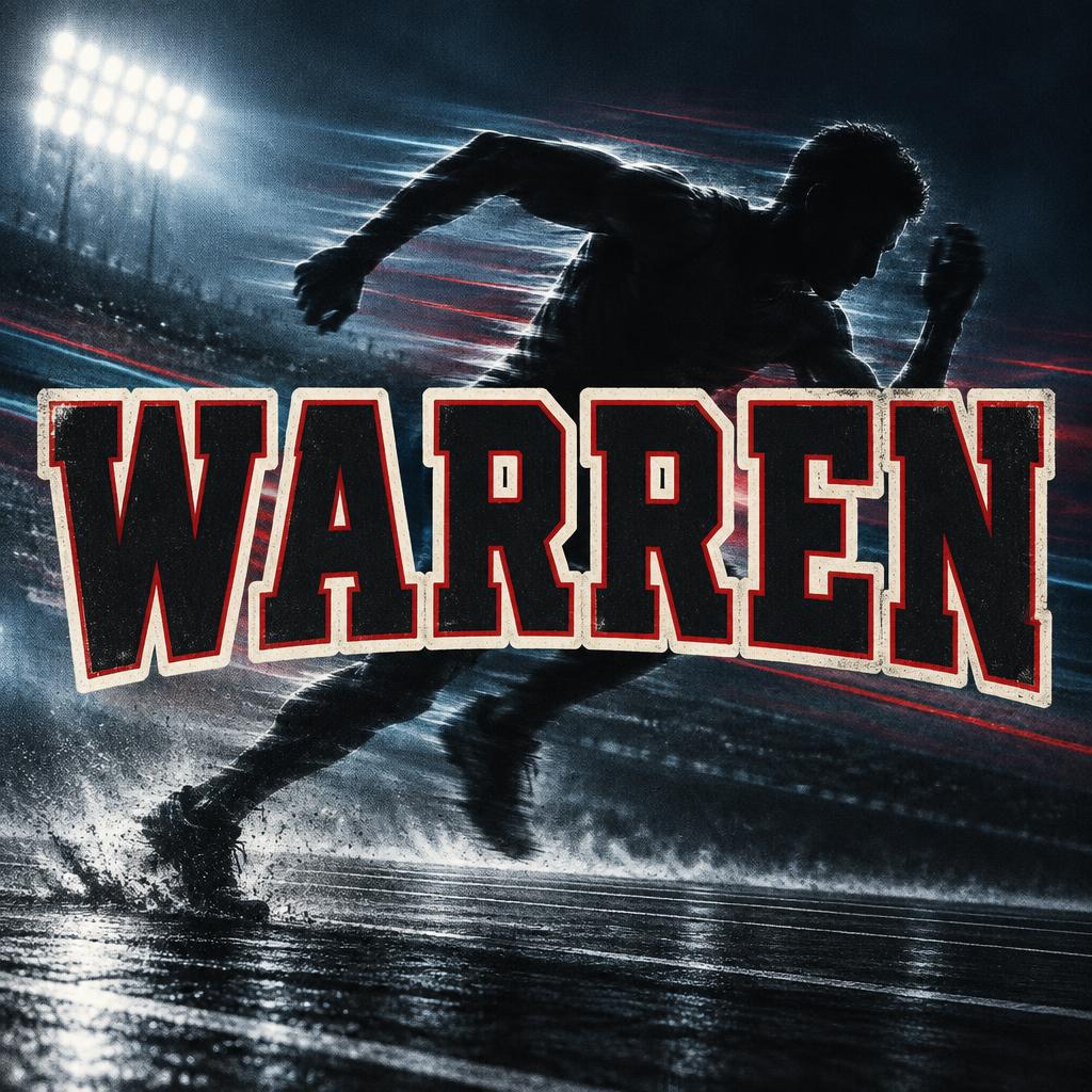 "WARREN" — Sports | AI Text Effect Generator