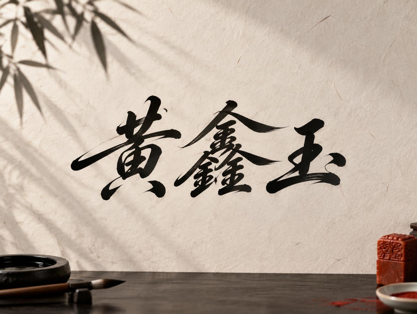"黄鑫玉" —  | AI Text Effect Generator