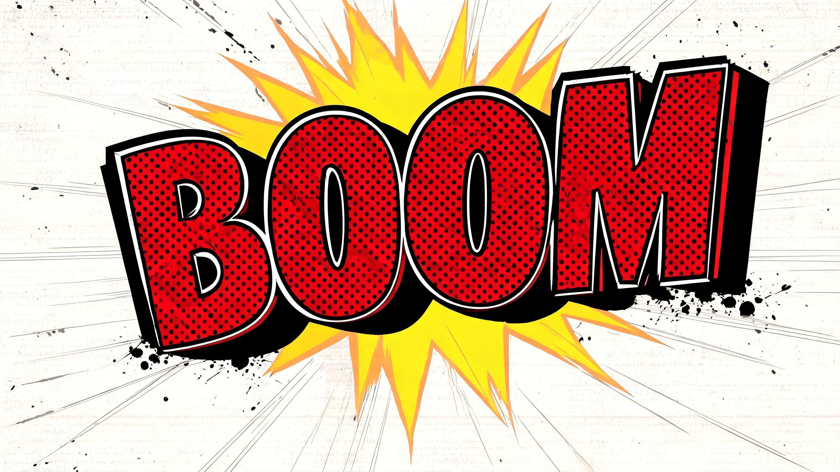 "BOOM" — Comic Book | AI Text Effect Generator