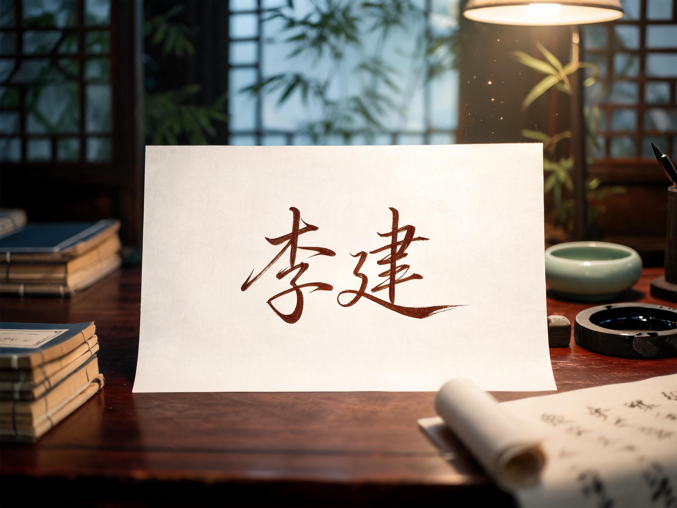 "李建" —  | AI Text Effect Generator