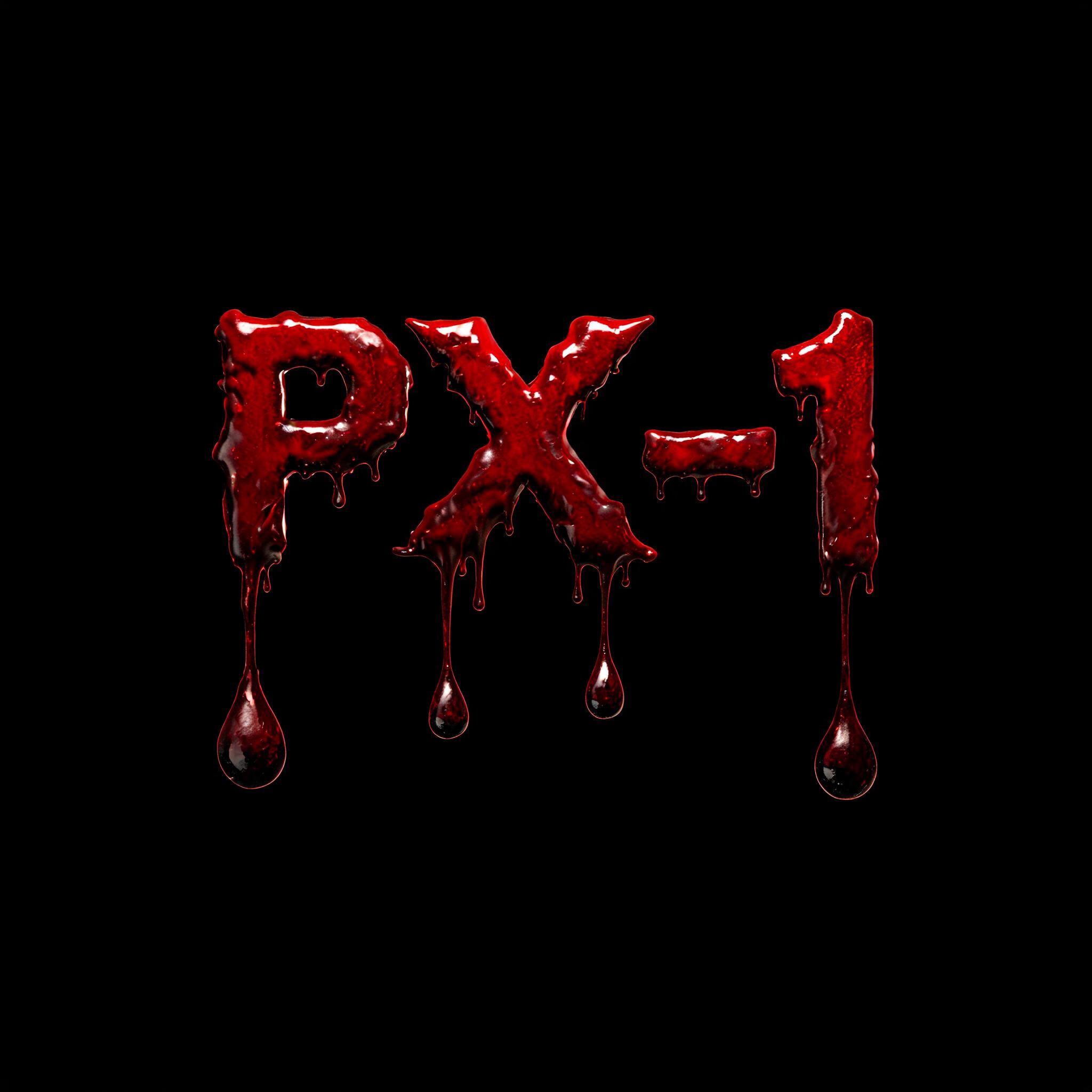 "PX-1" — Drip Font Blood | AI Text Effect Generator