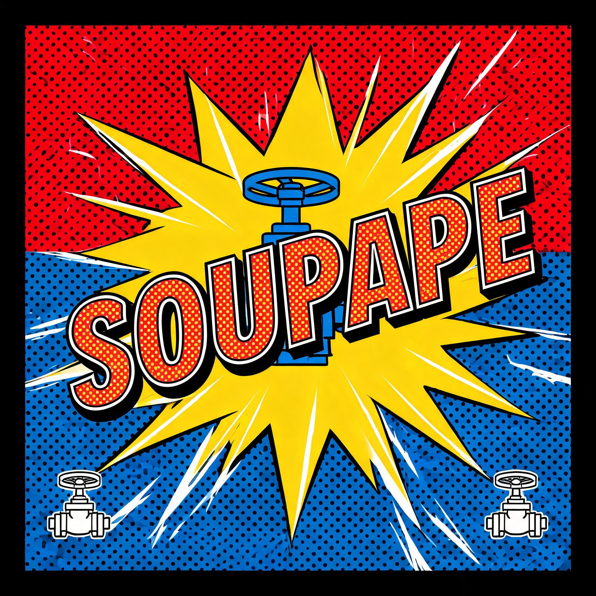 "SOUPAPE" — Pop Art | AI Text Effect Generator