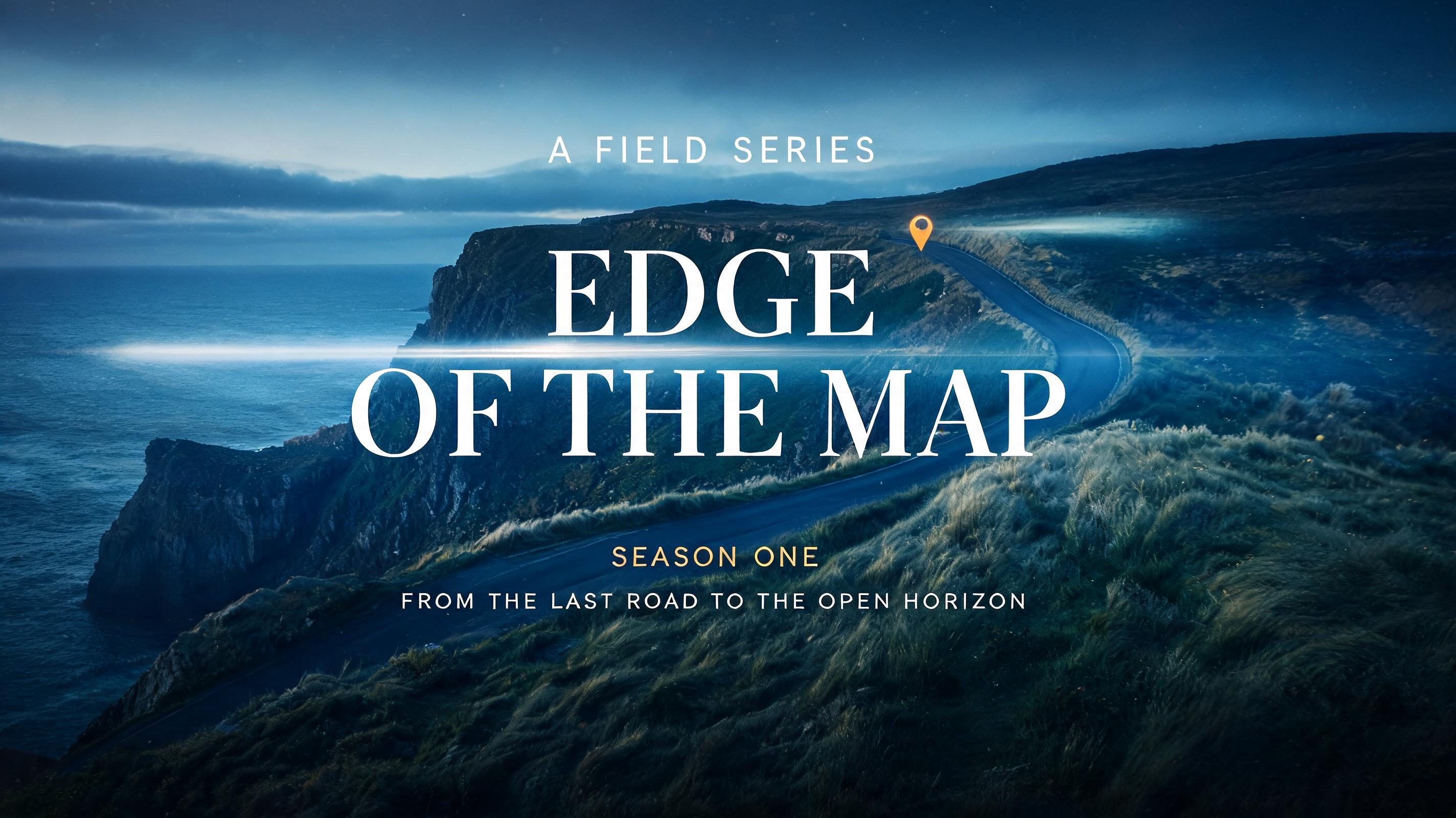 "I want a title sequence card for my travel series Edge of the Map" — Cinematic Netflix | AI Text Effect Generator