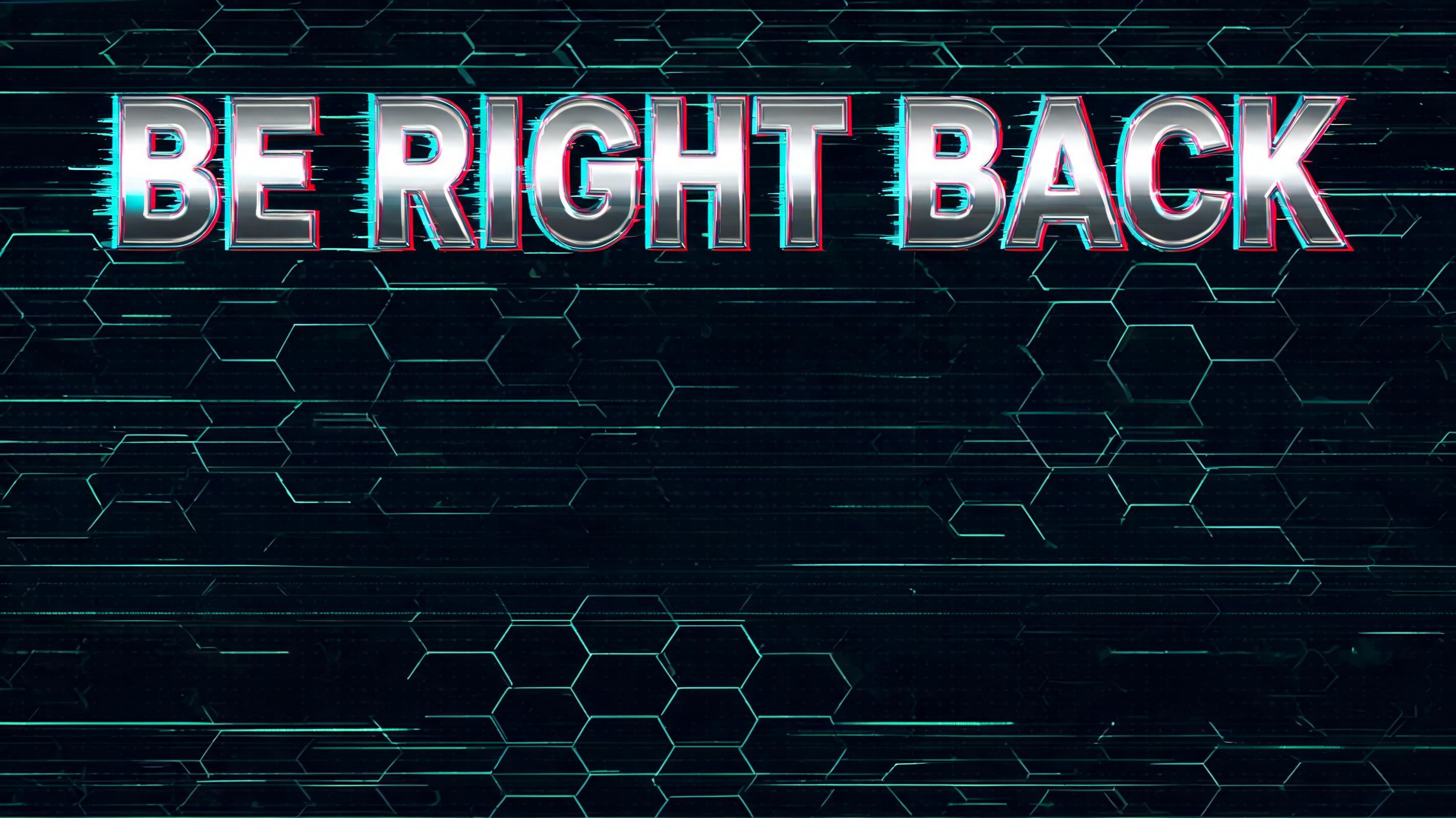 "BE RIGHT BACK" — Cyberpunk | AI Text Effect Generator