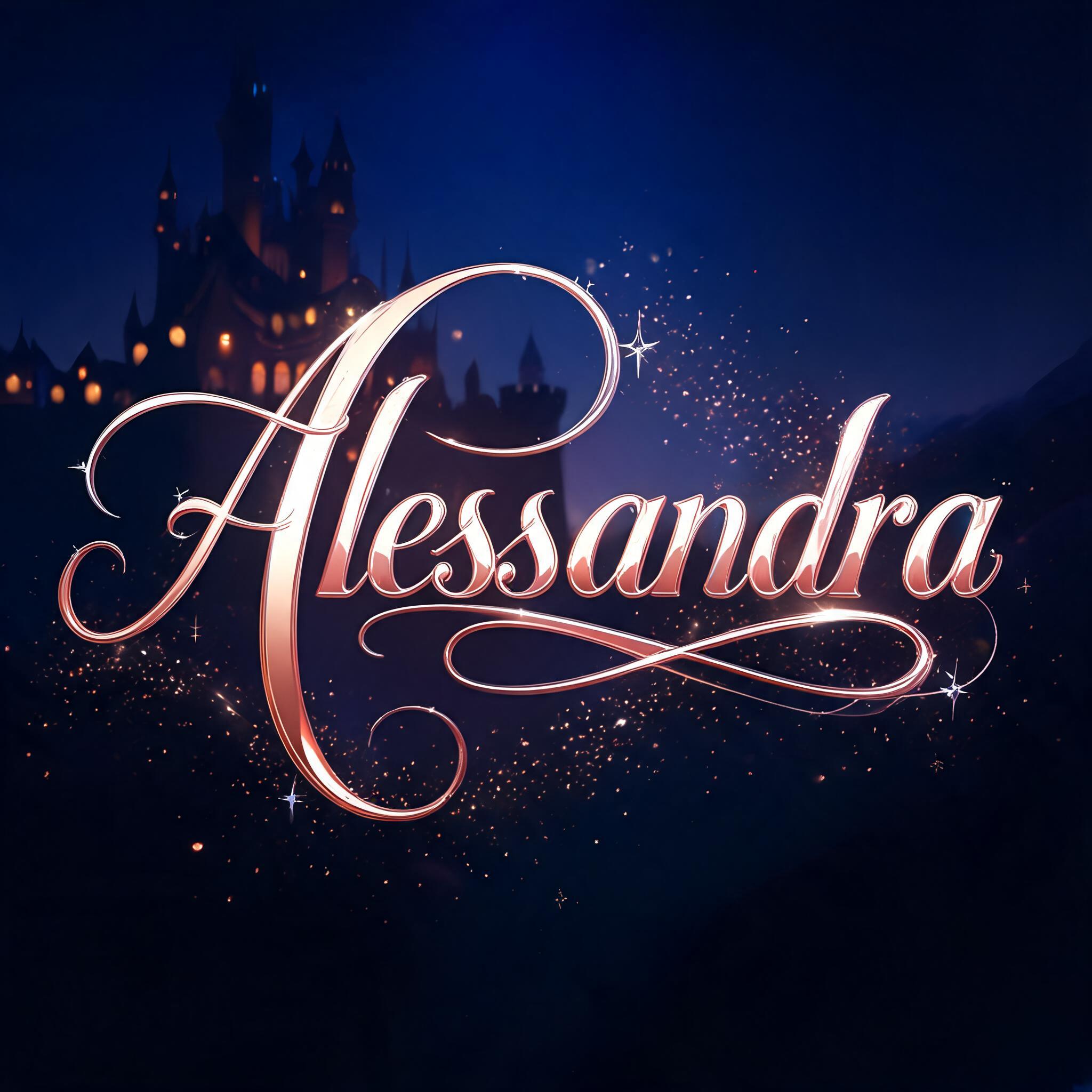 "Alessandra" — Fairy Tale | AI Text Effect Generator