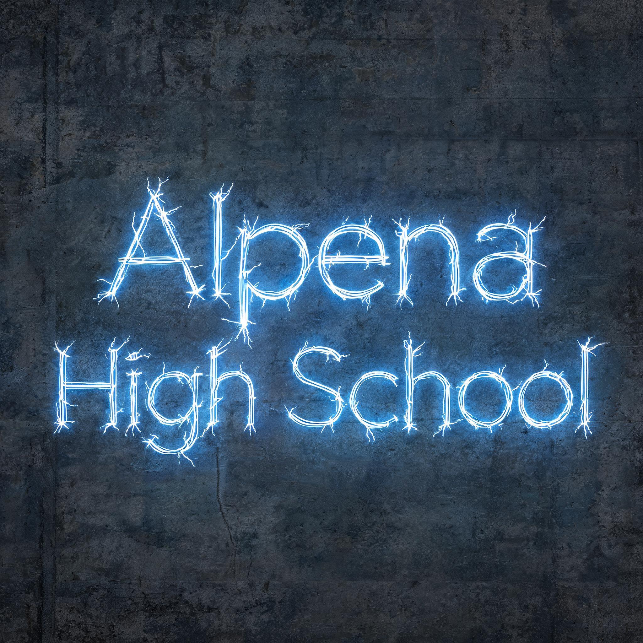 "Alpena High School" — Neon Sign | AI Text Effect Generator