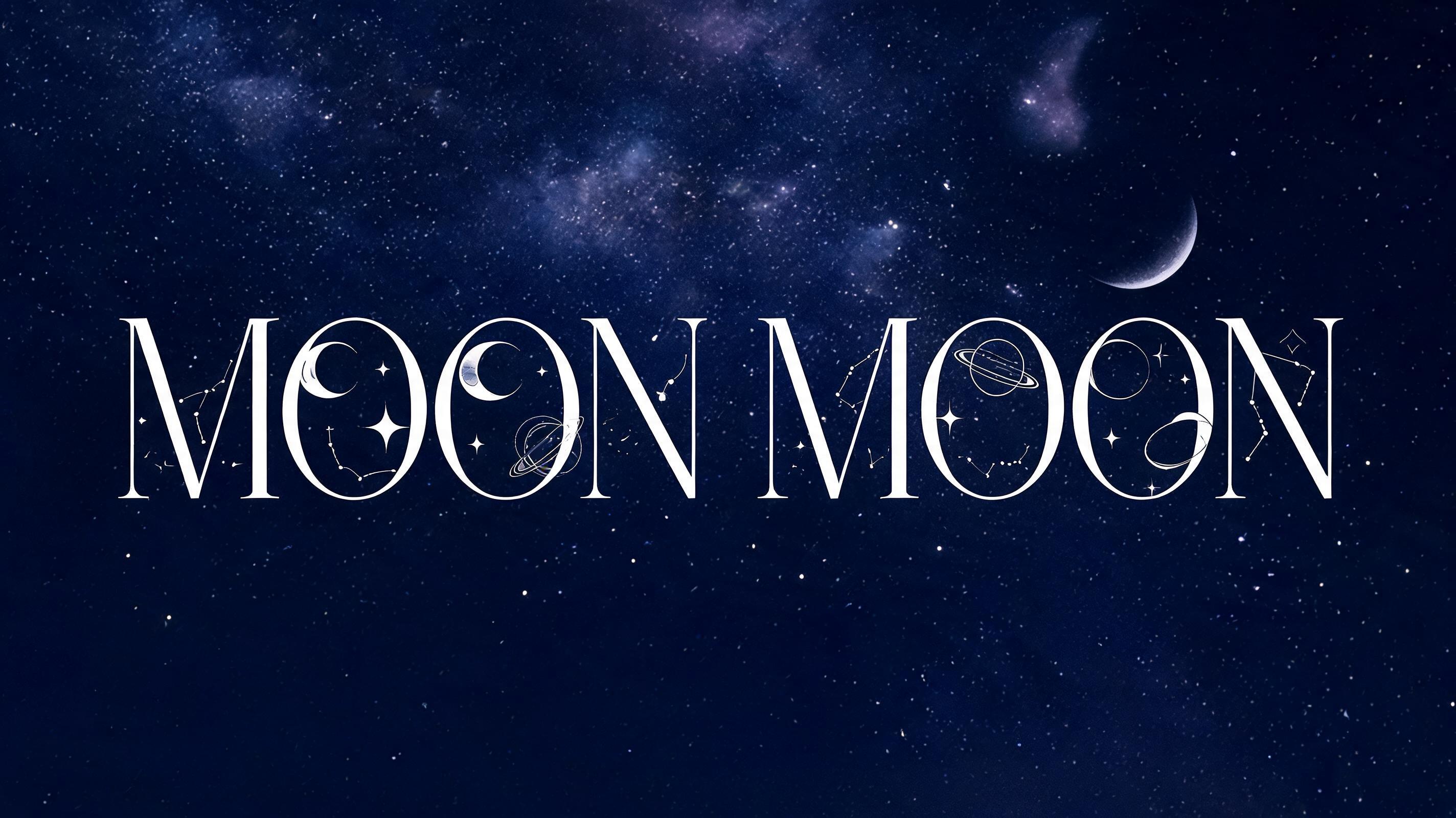 "Moon Moon" — Celestial Symbol | AI Text Effect Generator