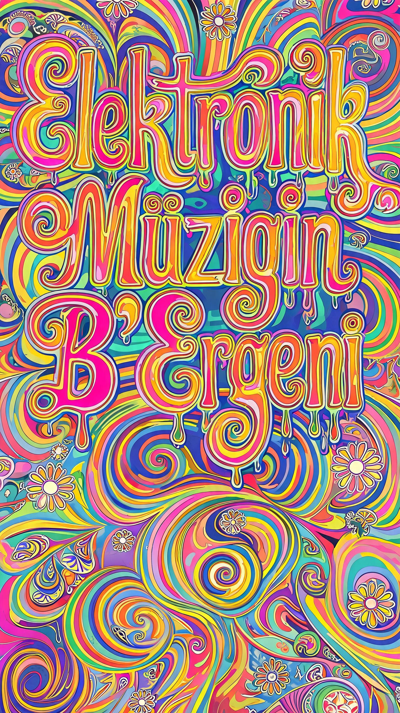 "Elektronik Müziğin B’ Ergeni" — Psychedelic | AI Text Effect Generator