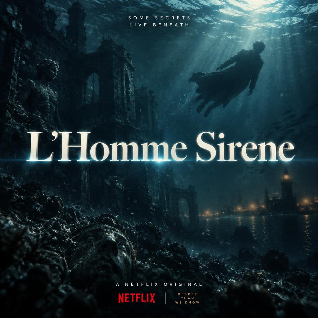 "L'Homme Sirene" — Cinematic Netflix | AI Text Effect Generator