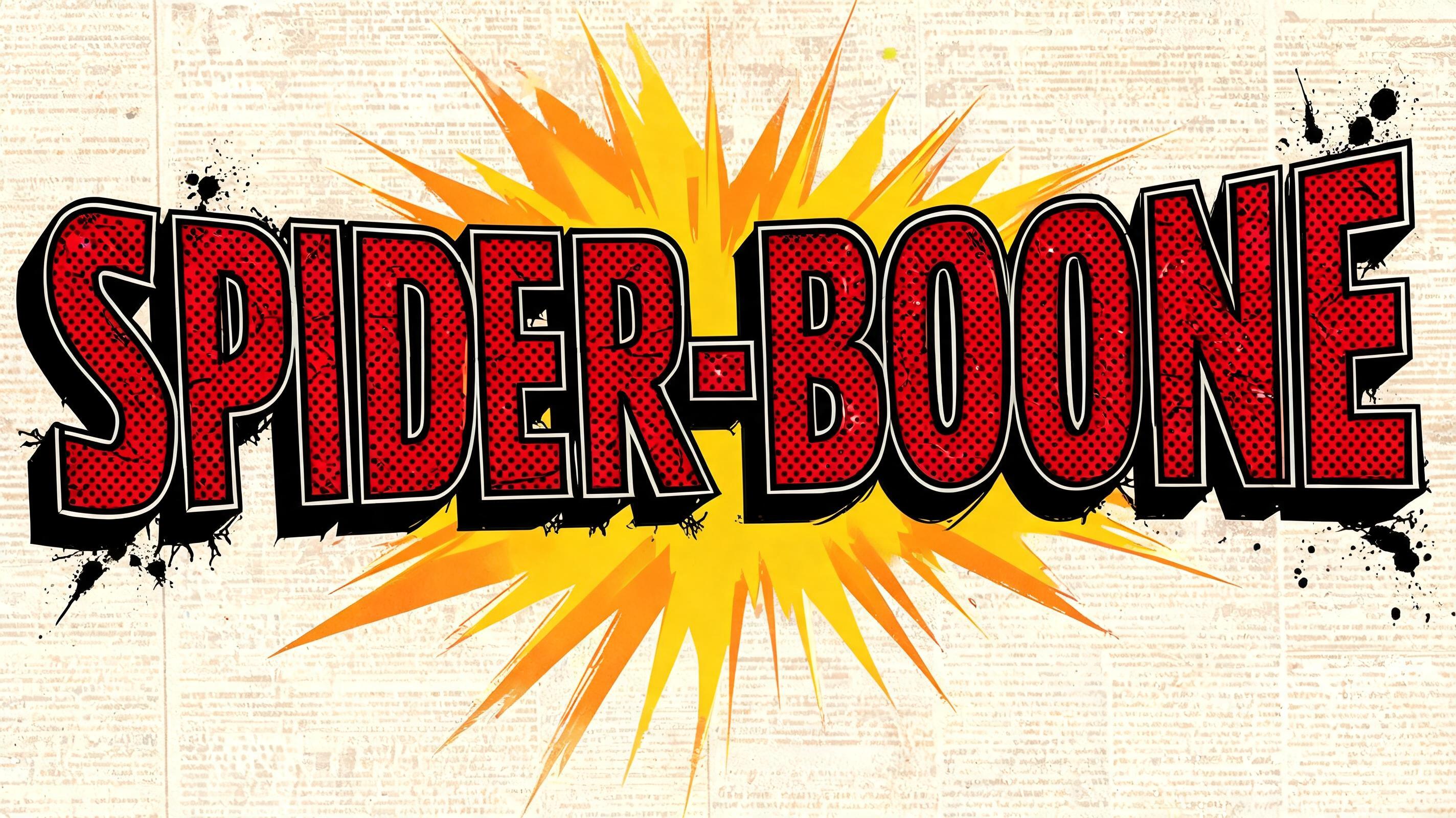 "SPIDER-BOONE" — Comic Book | AI Text Effect Generator