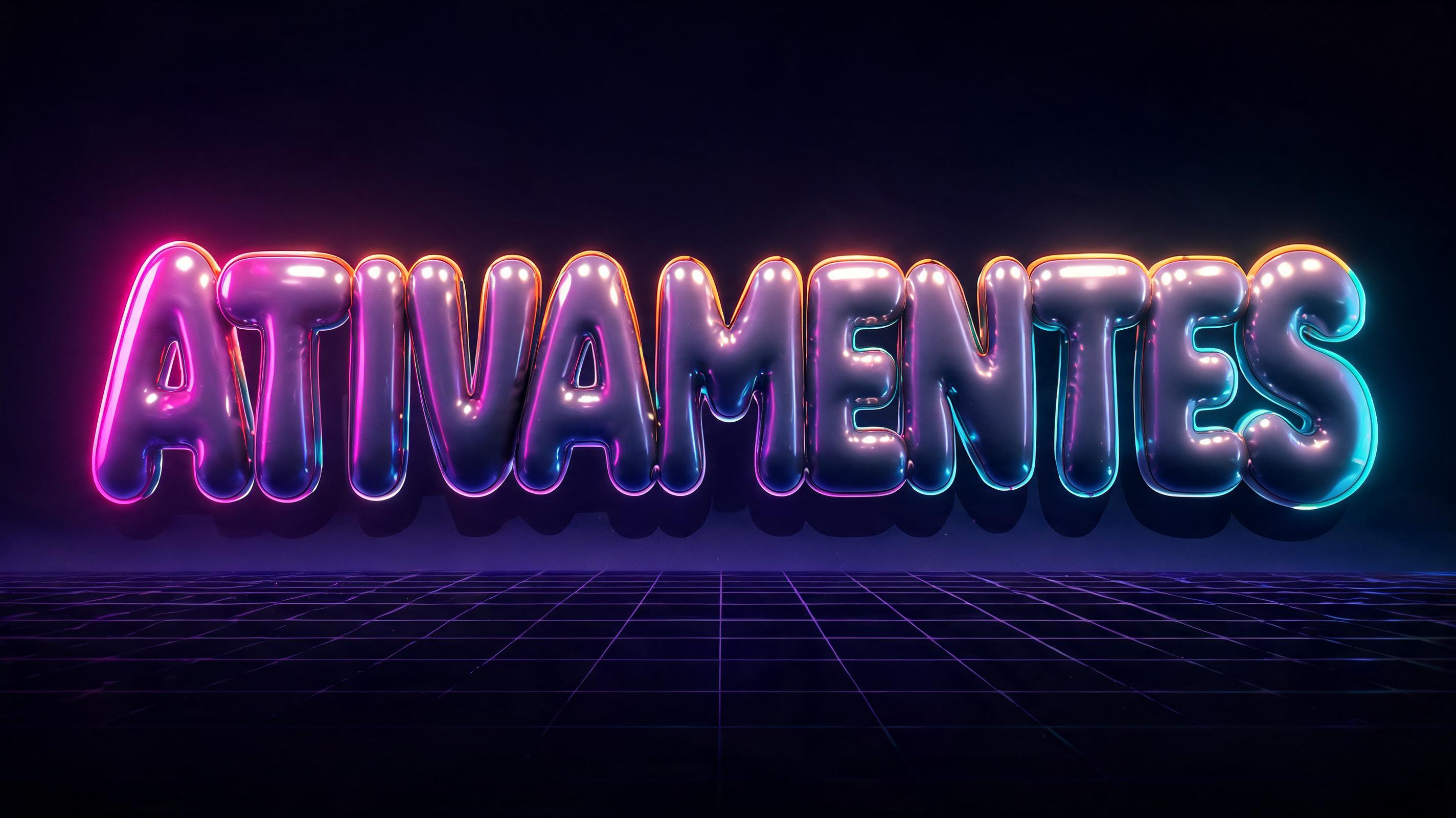 "ATIVAMENTES" — 3d Bold Neon | AI Text Effect Generator