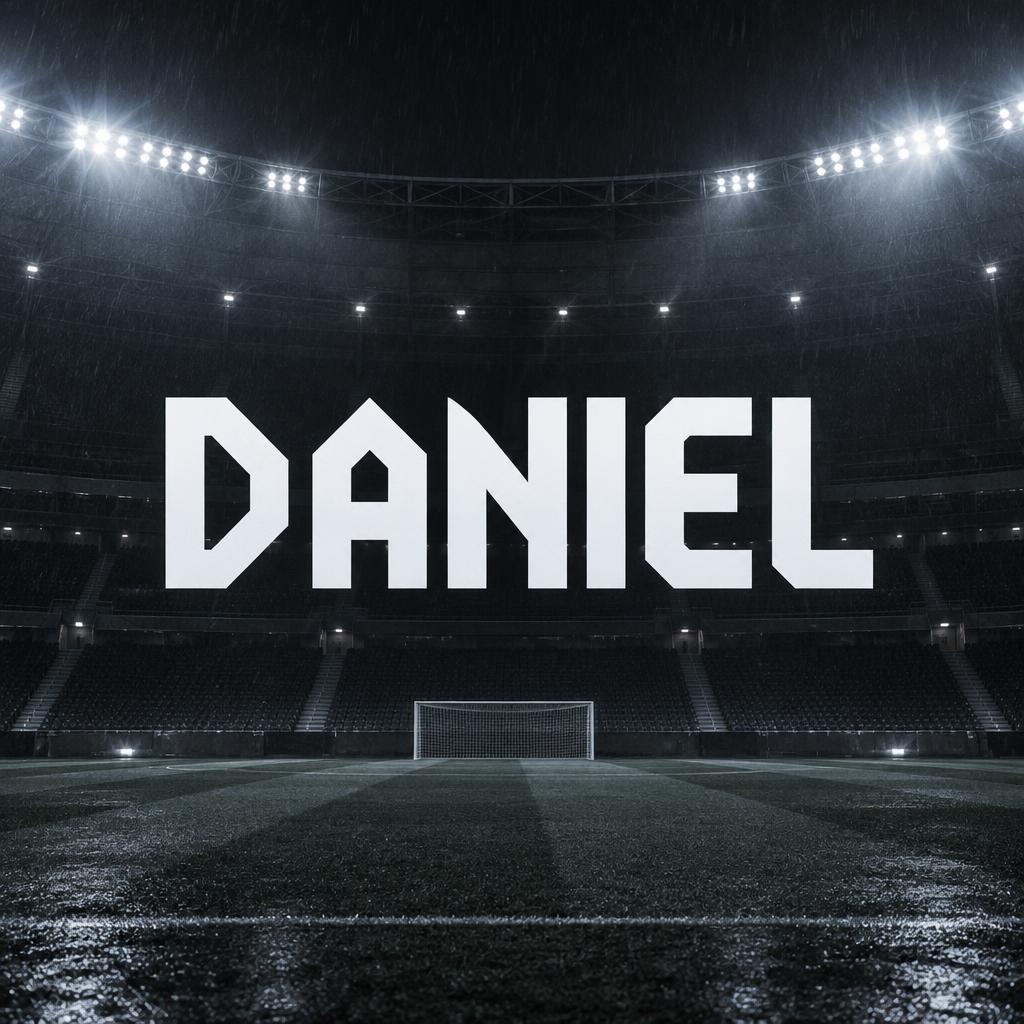 "Daniel" —  | AI Text Effect Generator