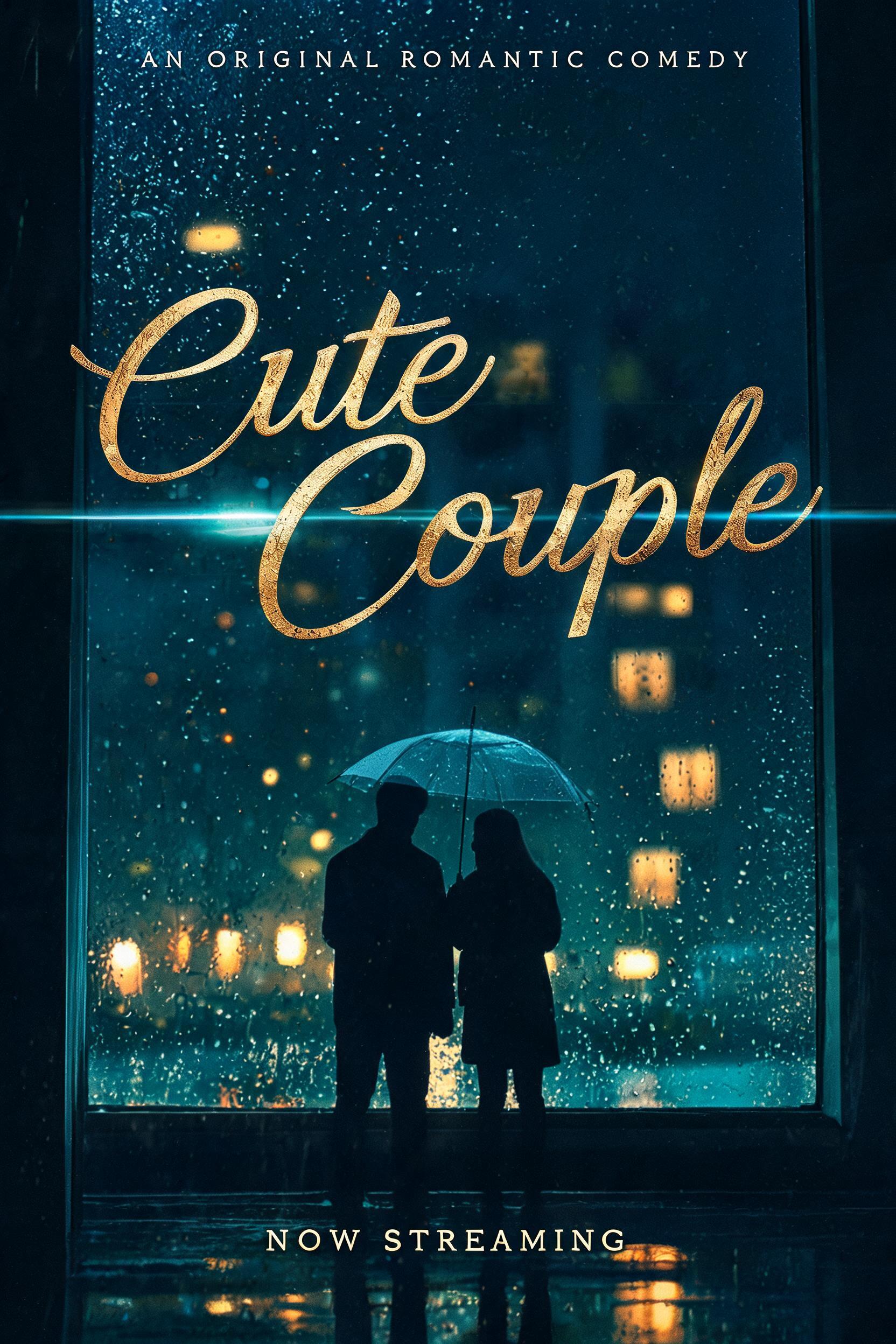 "Cute Couple
AN ORIGINAL ROMANTIC COMEDY
NOW STREAMING" — Cinematic Netflix | AI Text Effect Generator