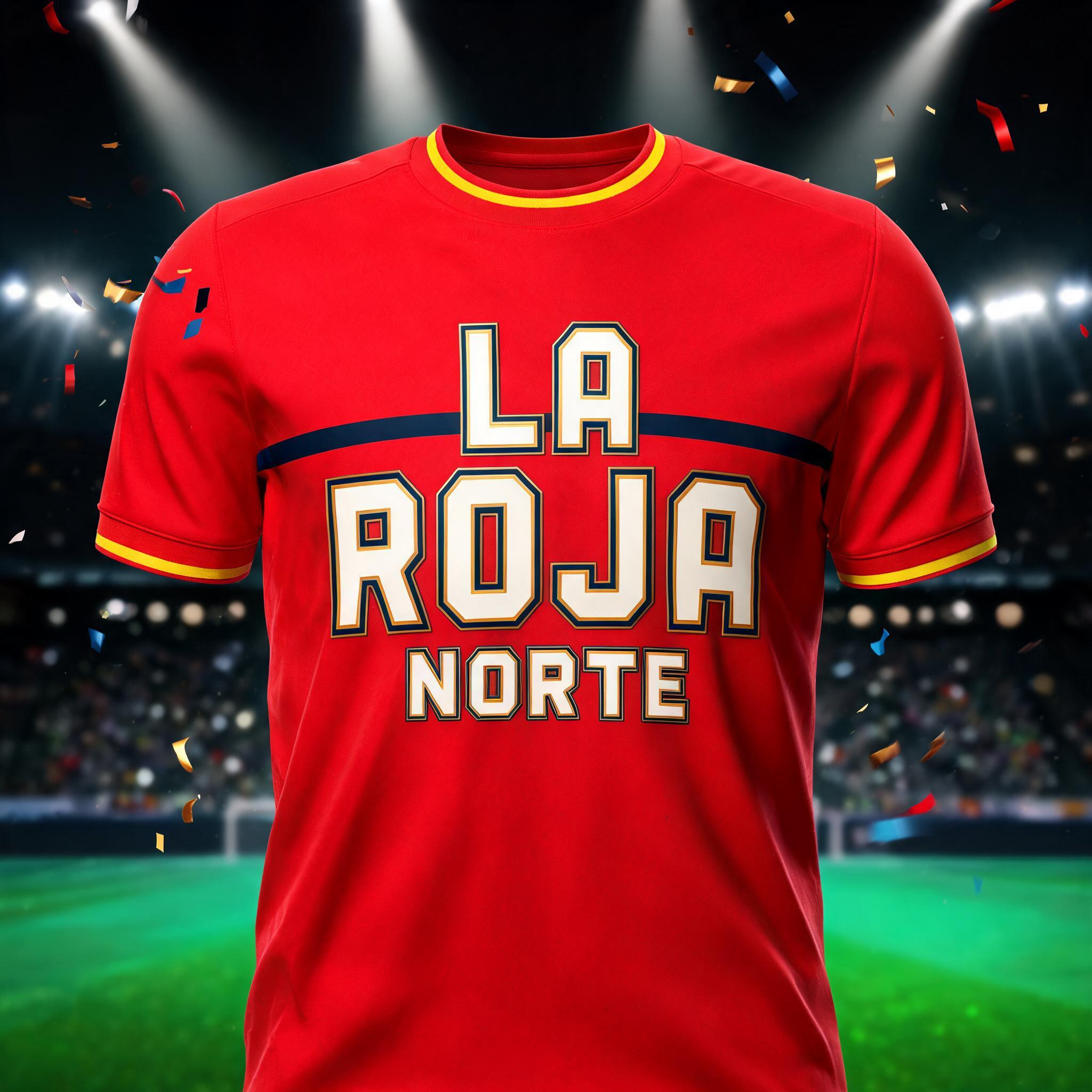 "LA ROJA
NORTE" — Sports Football | AI Text Effect Generator
