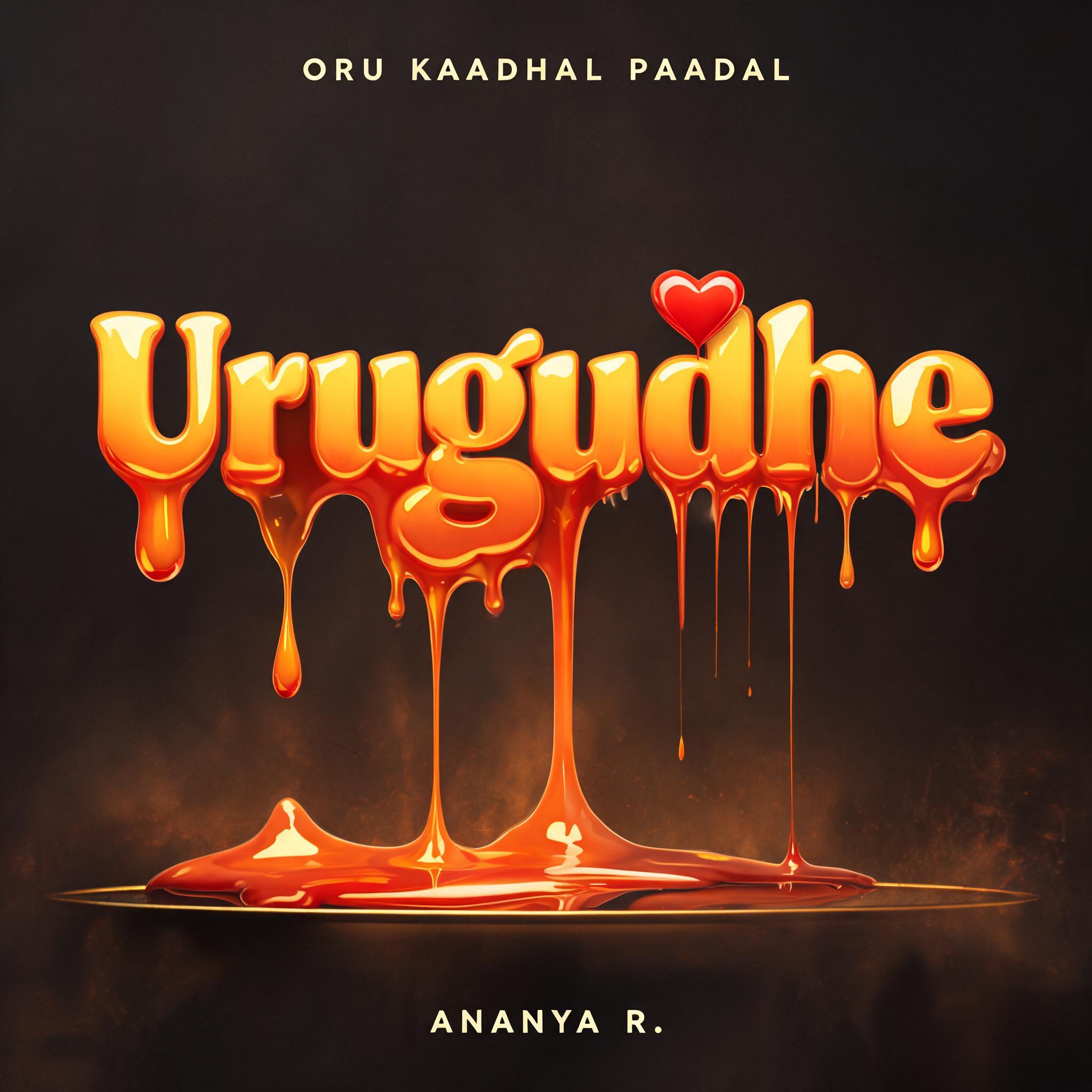 "Urugudhe❤️
ORU KAADHAL PAADAL
ANANYA R." — Drip Font Melting text effect