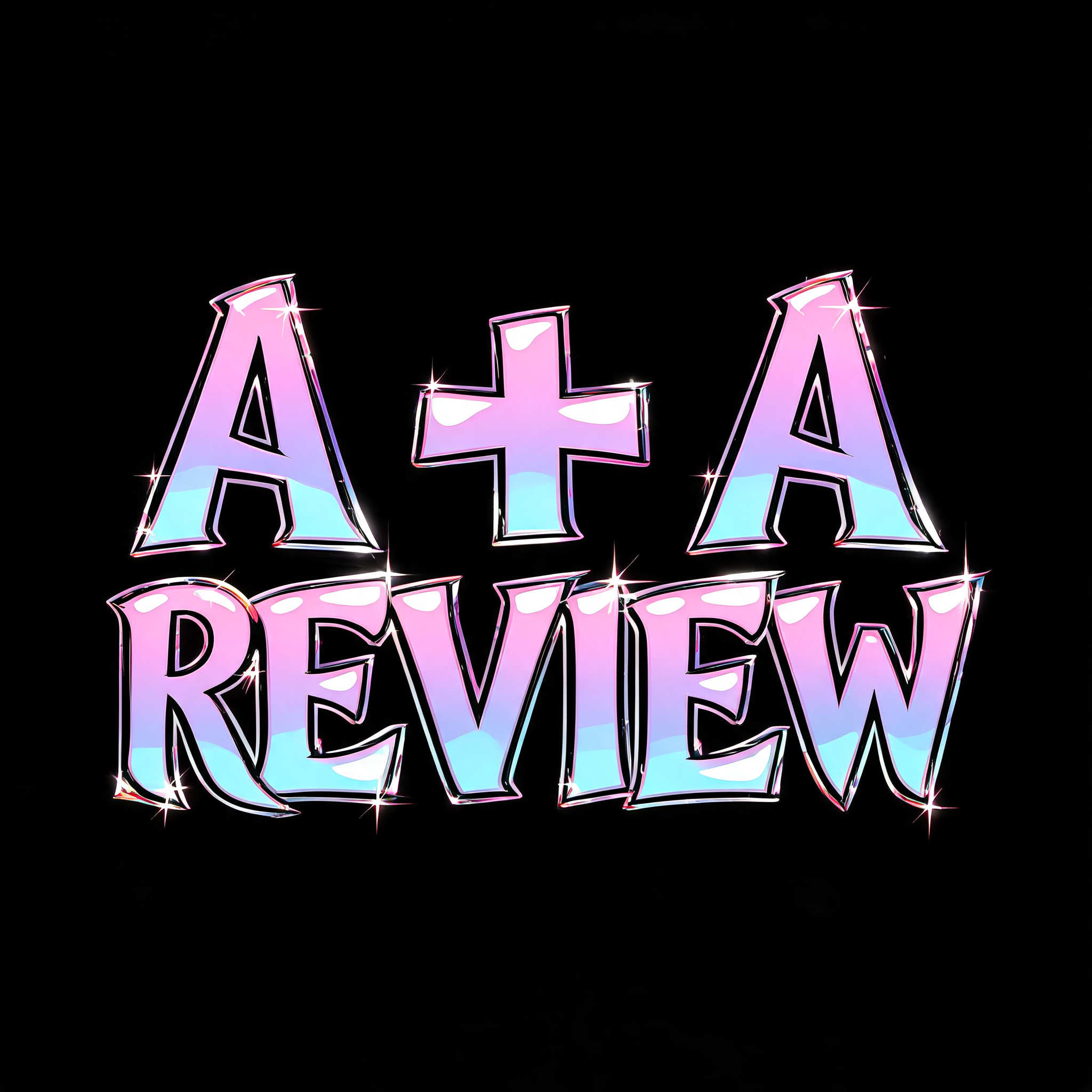 "A + A REVIEW" — Anime | AI Text Effect Generator