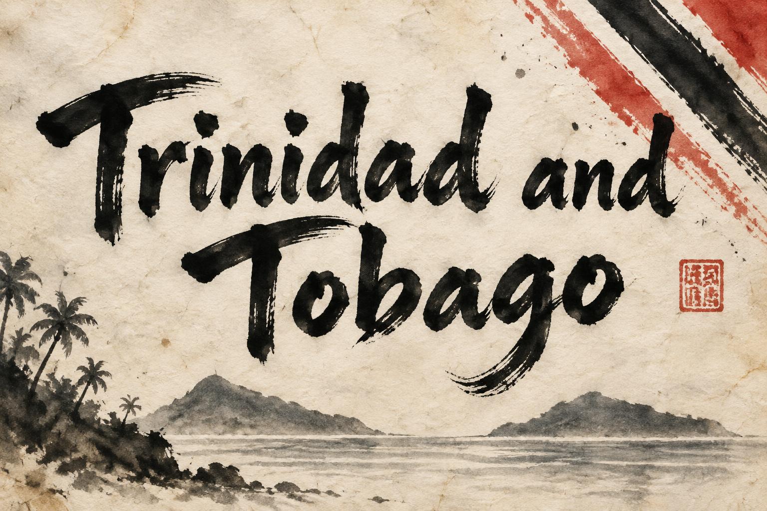 "Trinidad and Tobago" — Brush Chinese Ink | AI Text Effect Generator