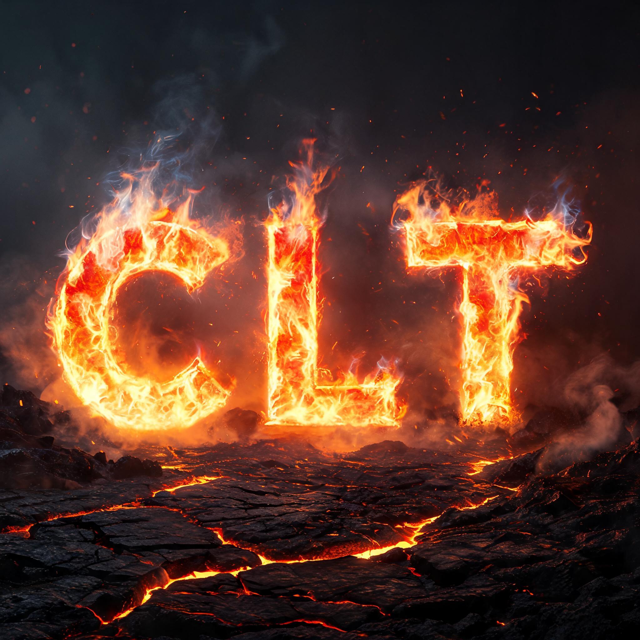 "CLT" — Fire Smoke | AI Text Effect Generator