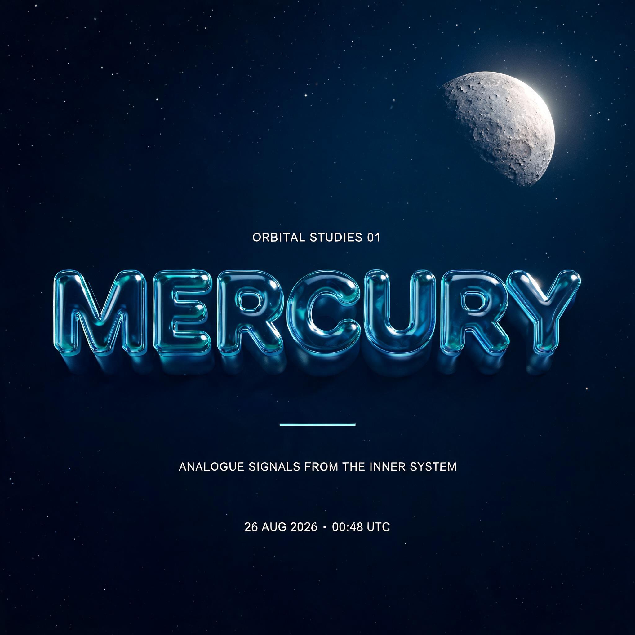 "mercury" — Glass Liquid | AI Text Effect Generator