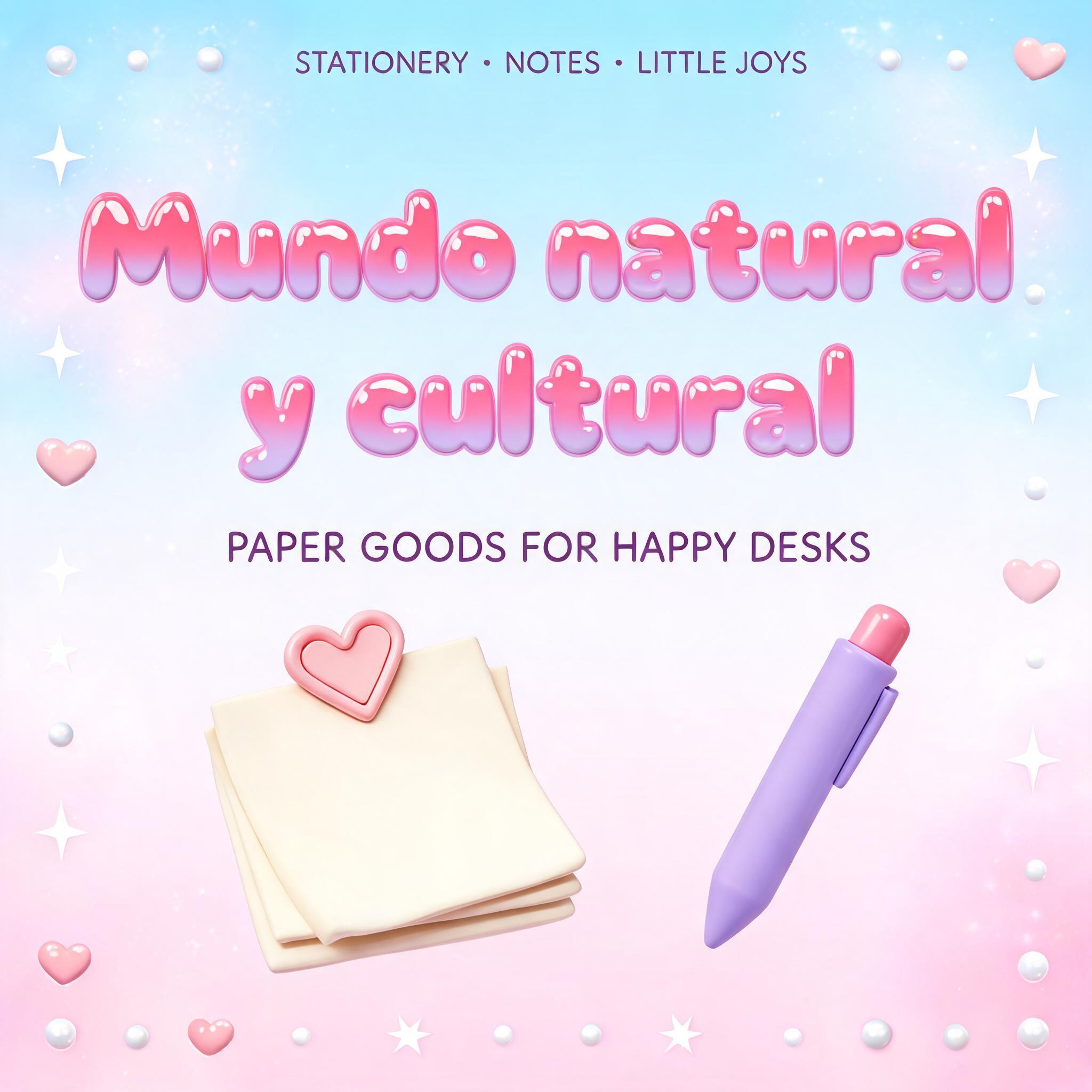 "Mundo natural y cultural" — Y2k Bubbly | AI Text Effect Generator