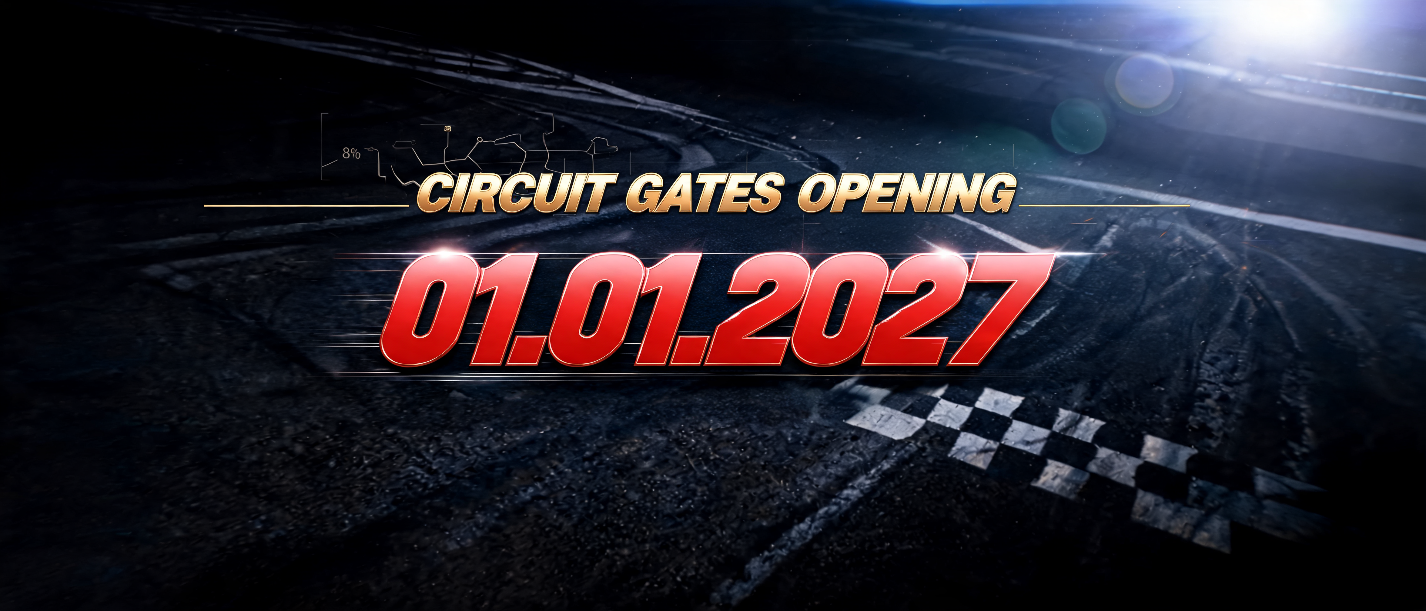 "THE" — Racing | AI Text Effect Generator