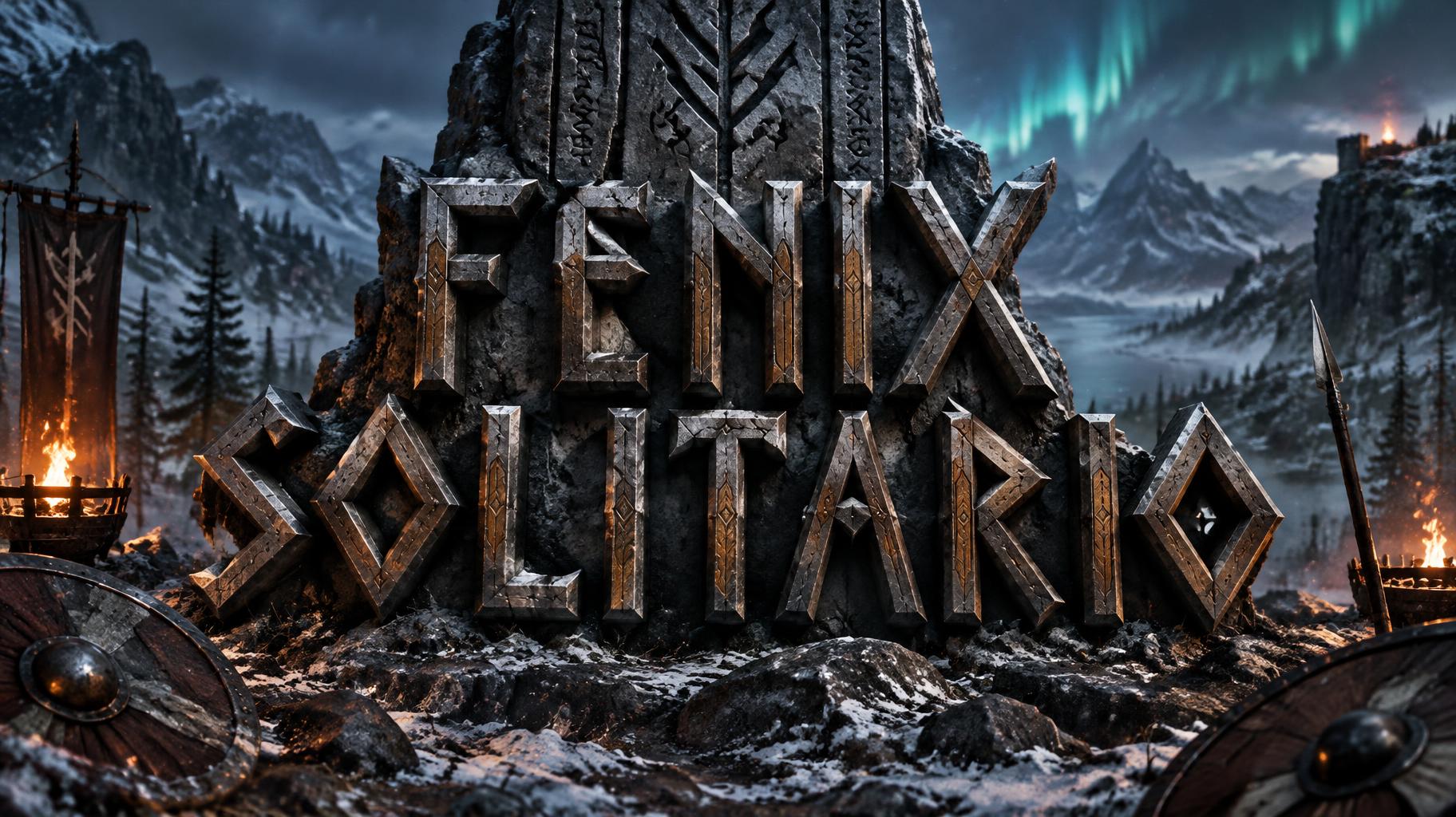 "FENIX SOLITARIO" — Viking | AI Text Effect Generator