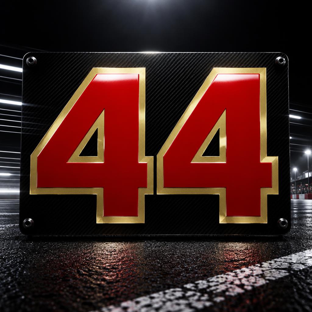 "44" — Racing | AI Text Effect Generator