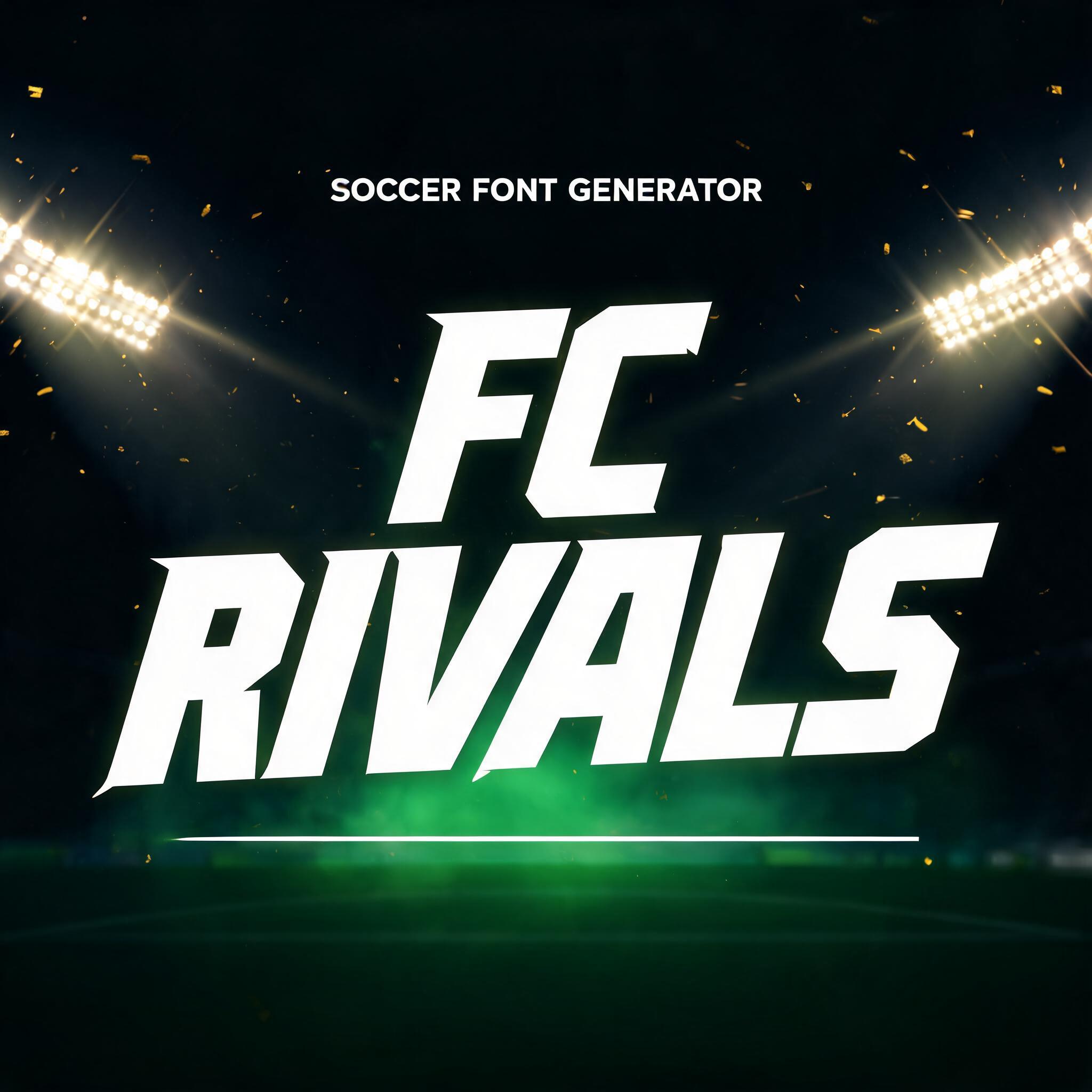 "FC RIVALS" — Sports Football | AI Text Effect Generator