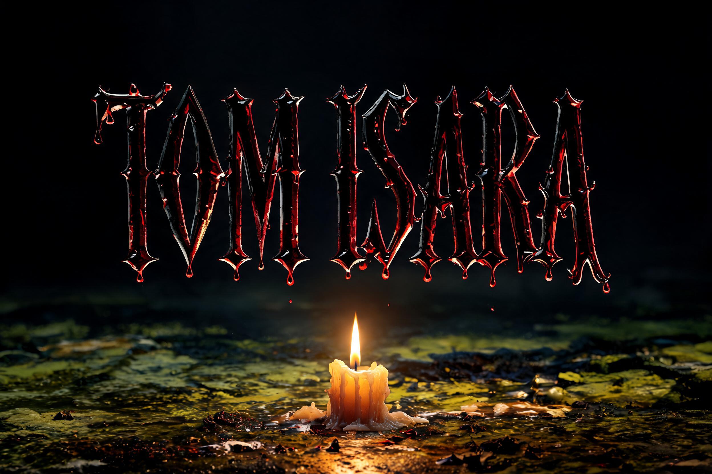 "TOM ISARA" — Horror | AI Text Effect Generator