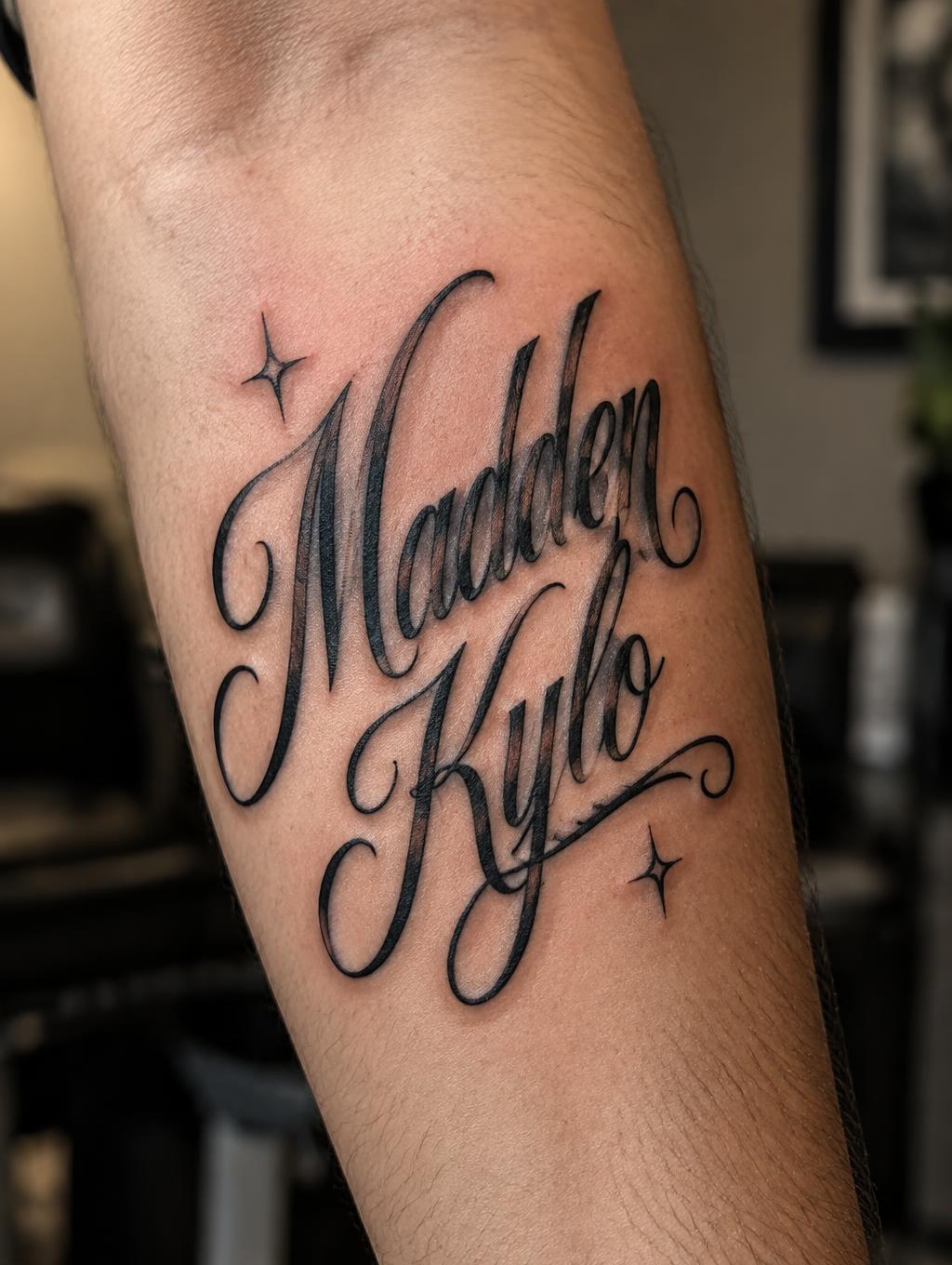 "Madden
Kylo" — Tattoo | AI Text Effect Generator