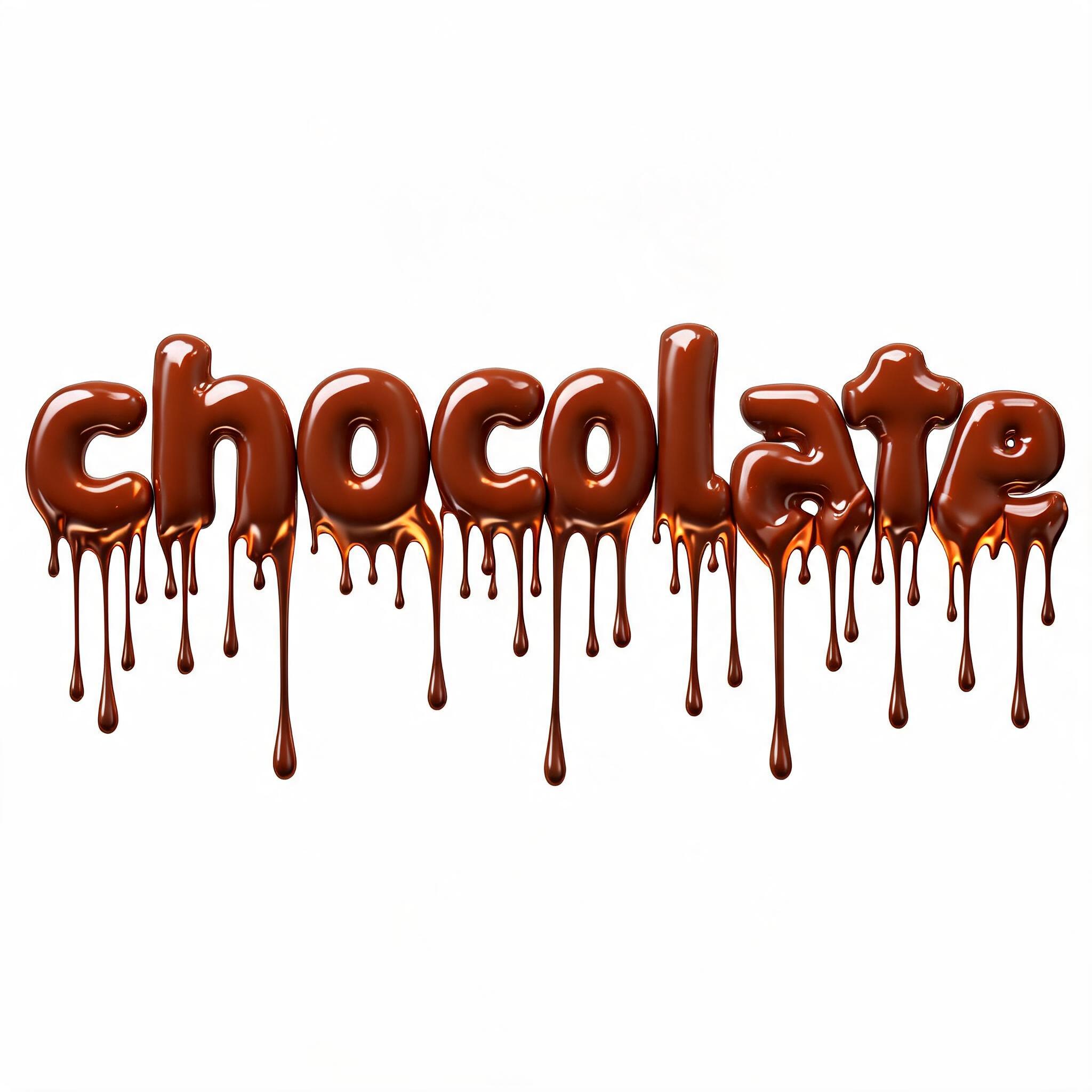 "chocolate" — Drip Font Melting | AI Text Effect Generator