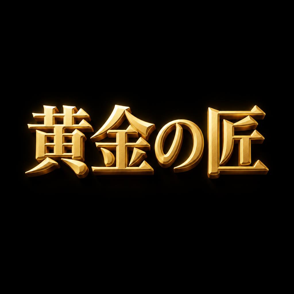 "黄金の匠" — 3d Bold Gold | AI Text Effect Generator